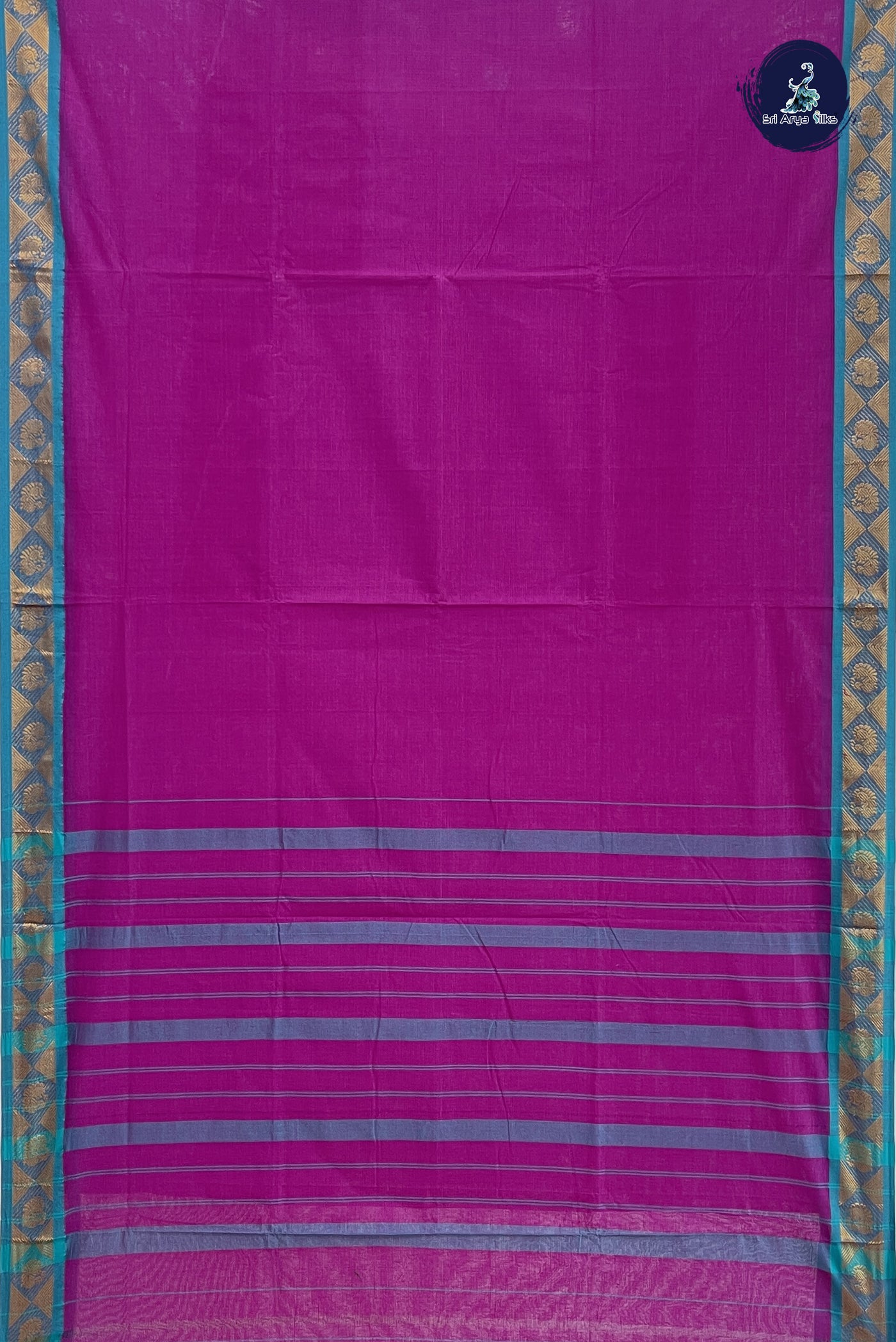 Vadamalli Cotton Saree With Plain Pattern
