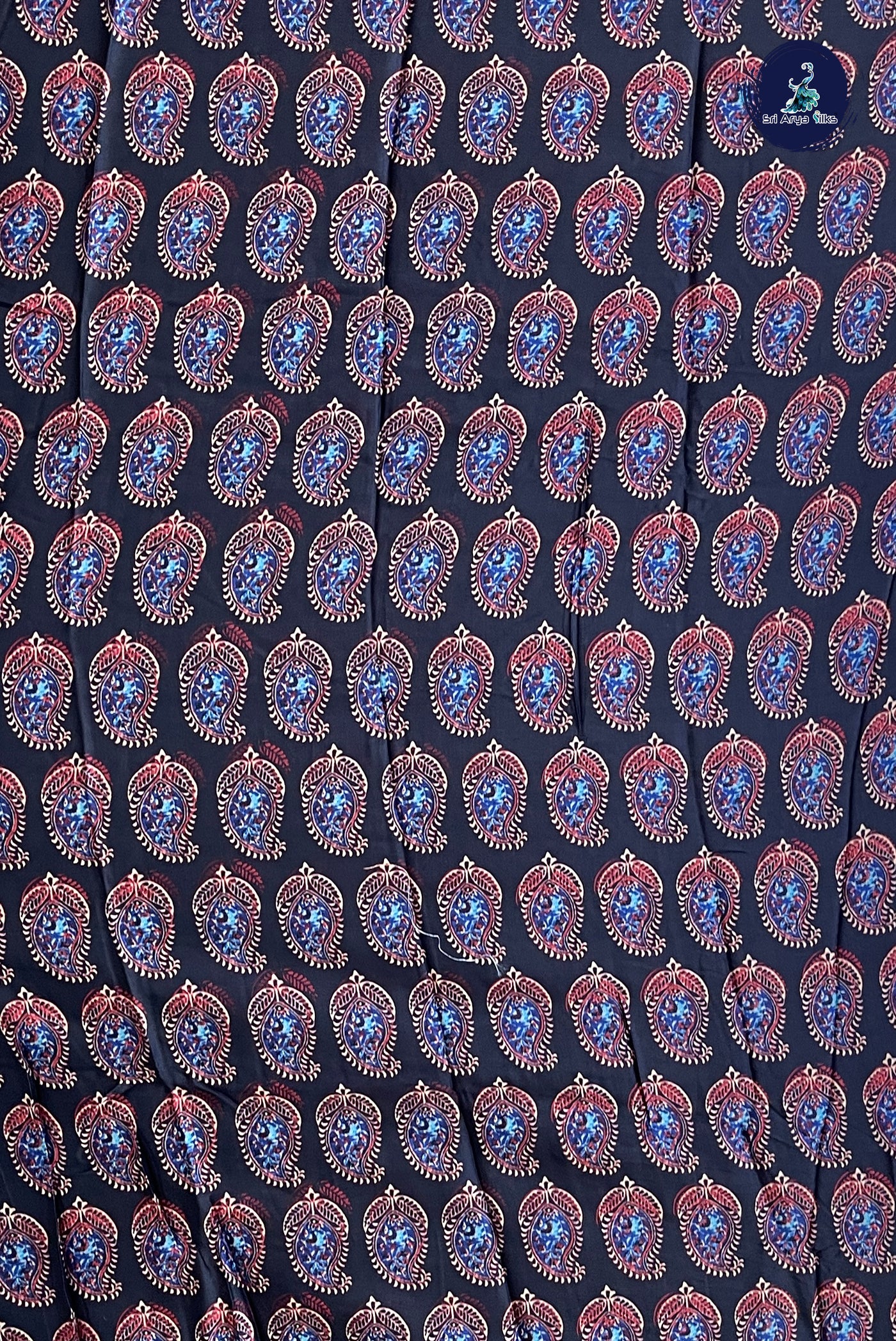 Maroon Gajji Silk With Bhandini Print Pattern