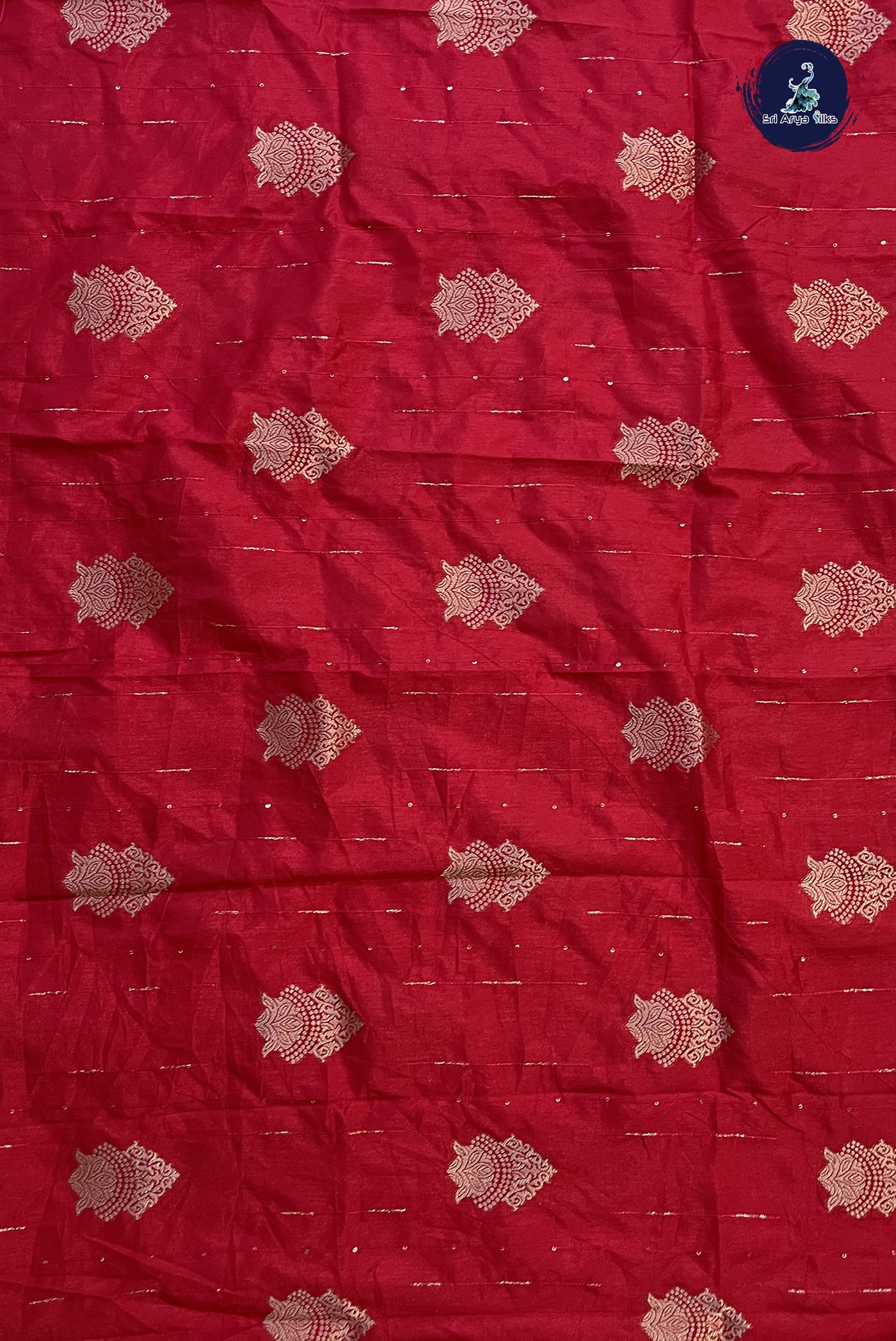 Navy Blue Semi Banarasi Saree With Zari Checked Pattern