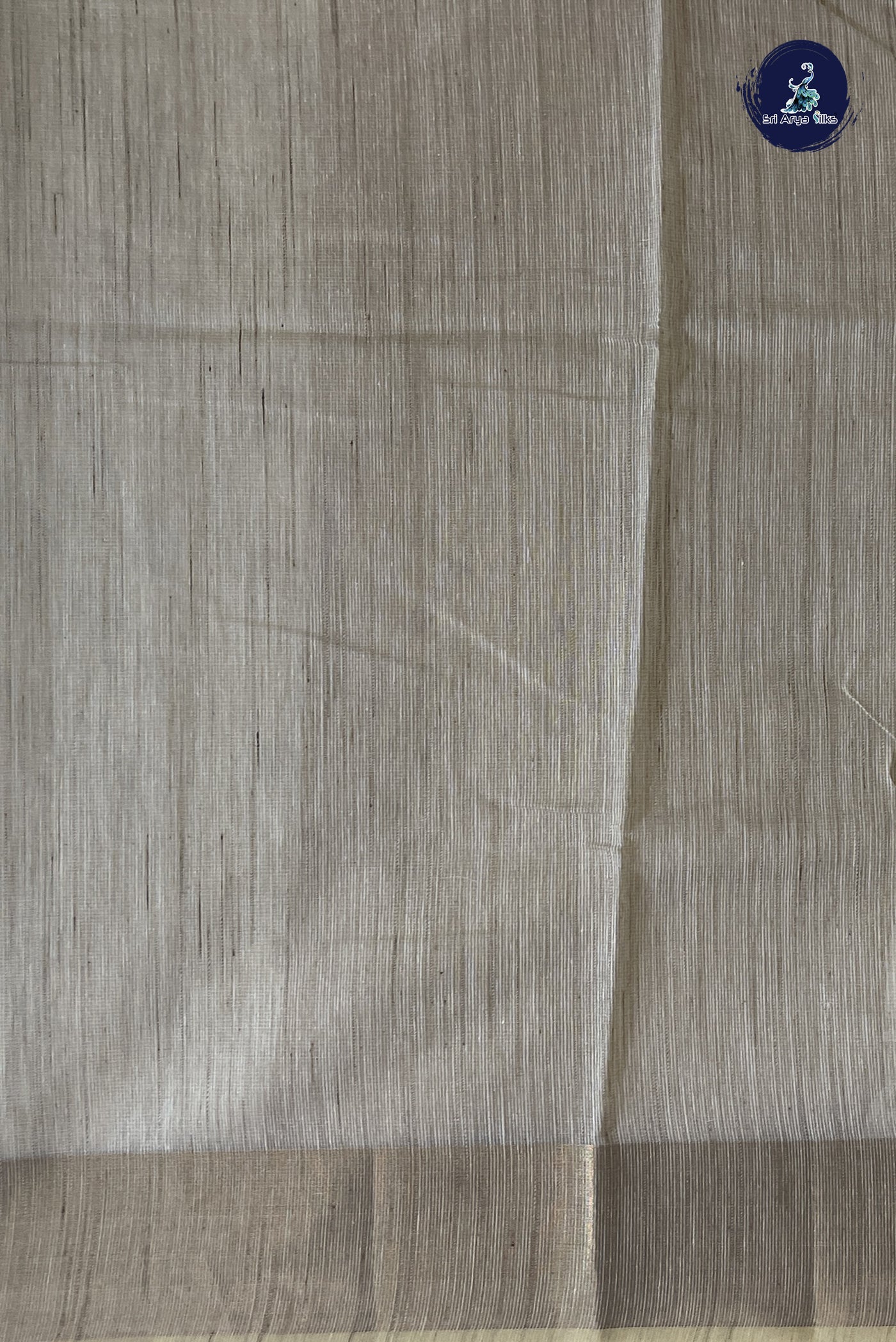 Ivory Kota Chanderi Saree With Jamdani Work Pattern