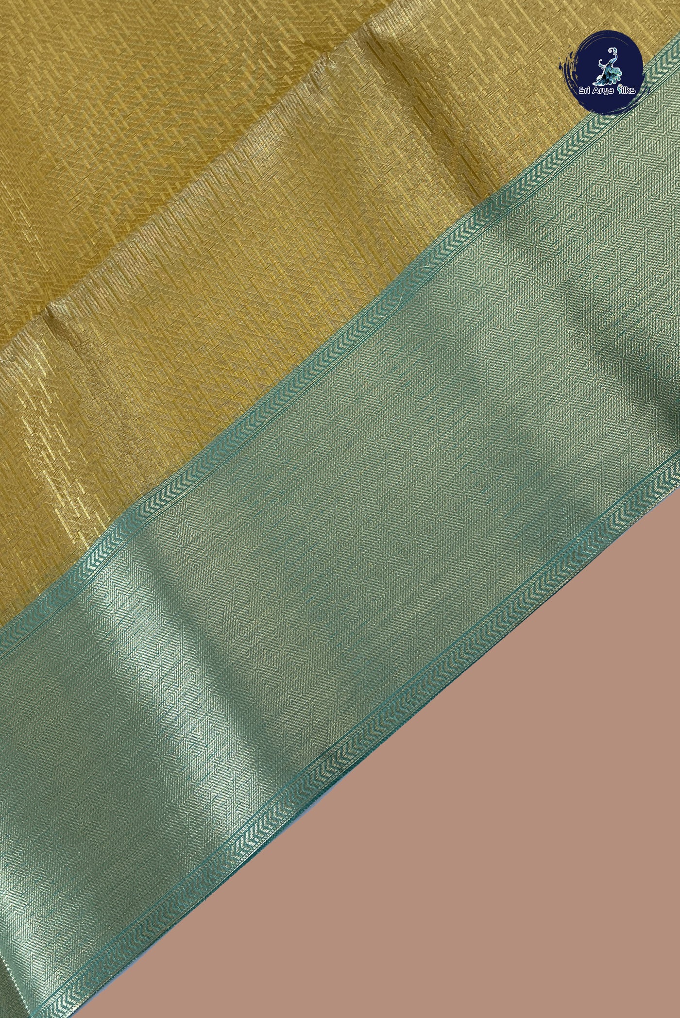 Lemon Yellow Semi Banarasi Saree With Jacquard Pattern