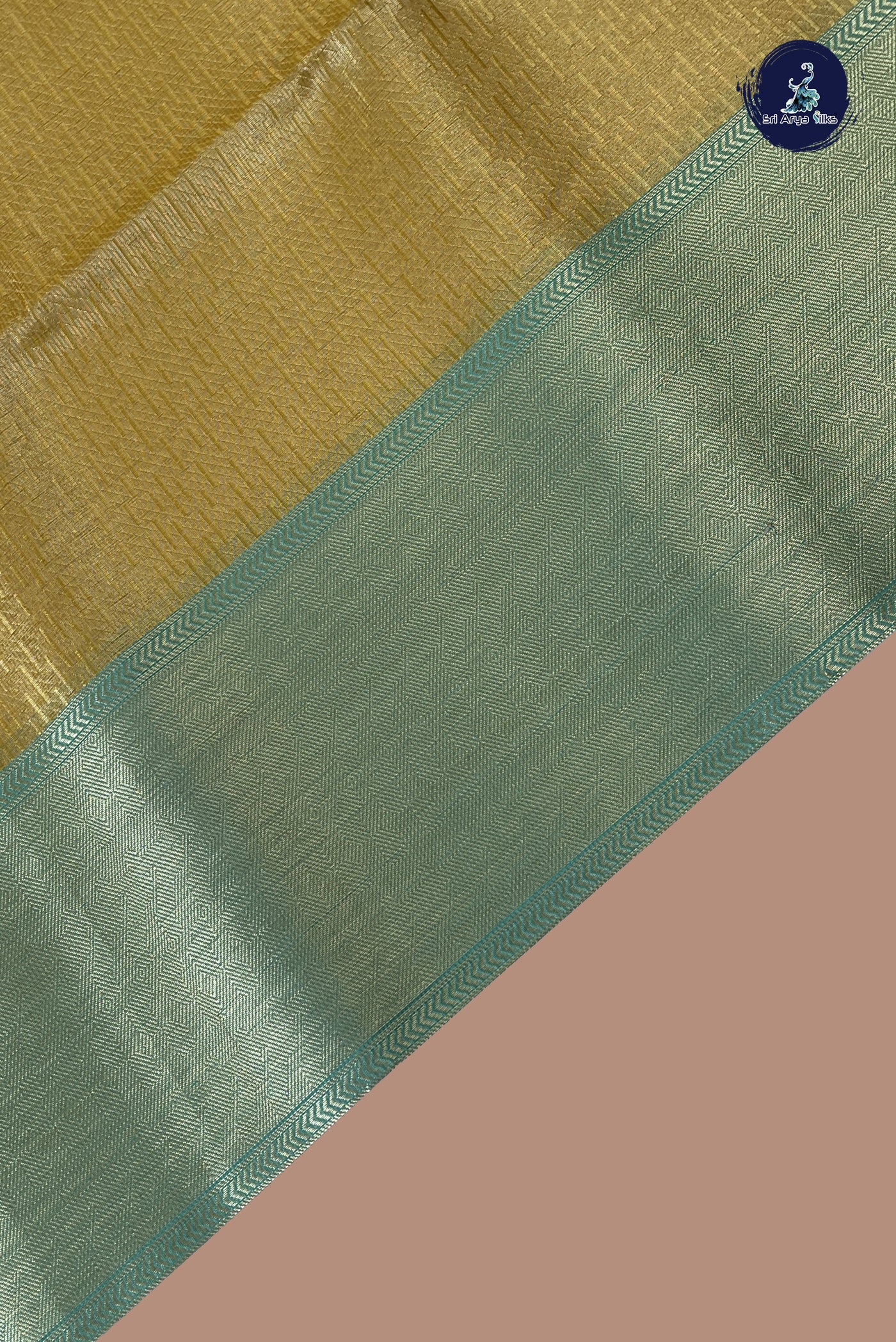 Lemon Yellow Semi Banarasi Saree With Jacquard Pattern