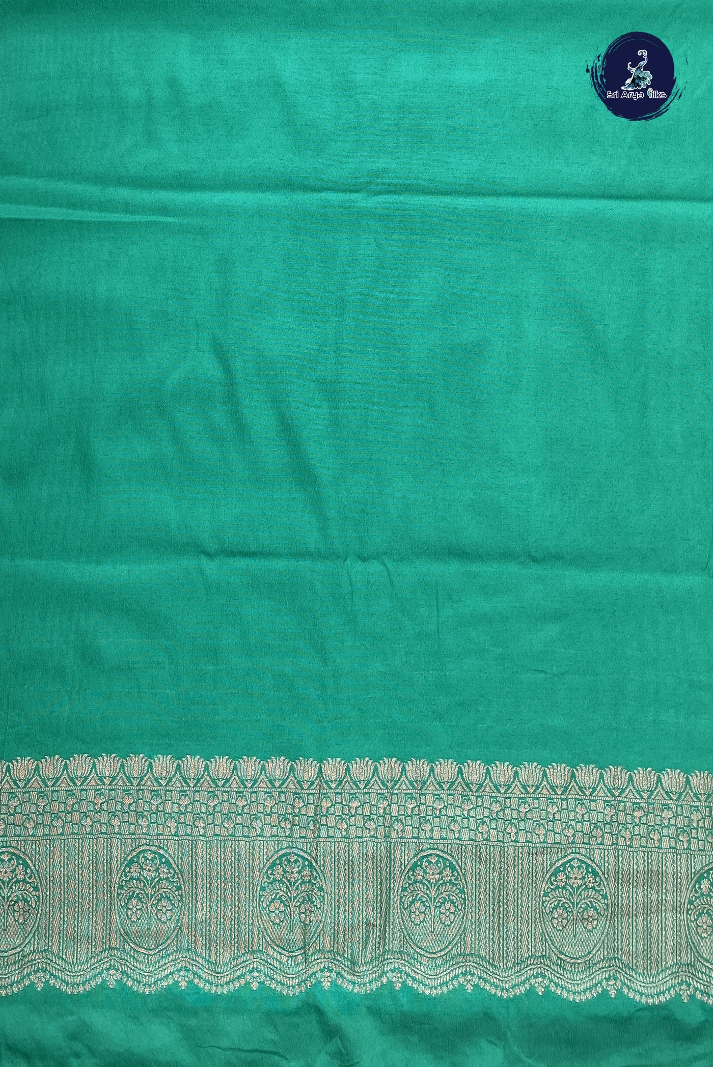 Green Georgette Banarasi Saree With Zari Buttas Pattern