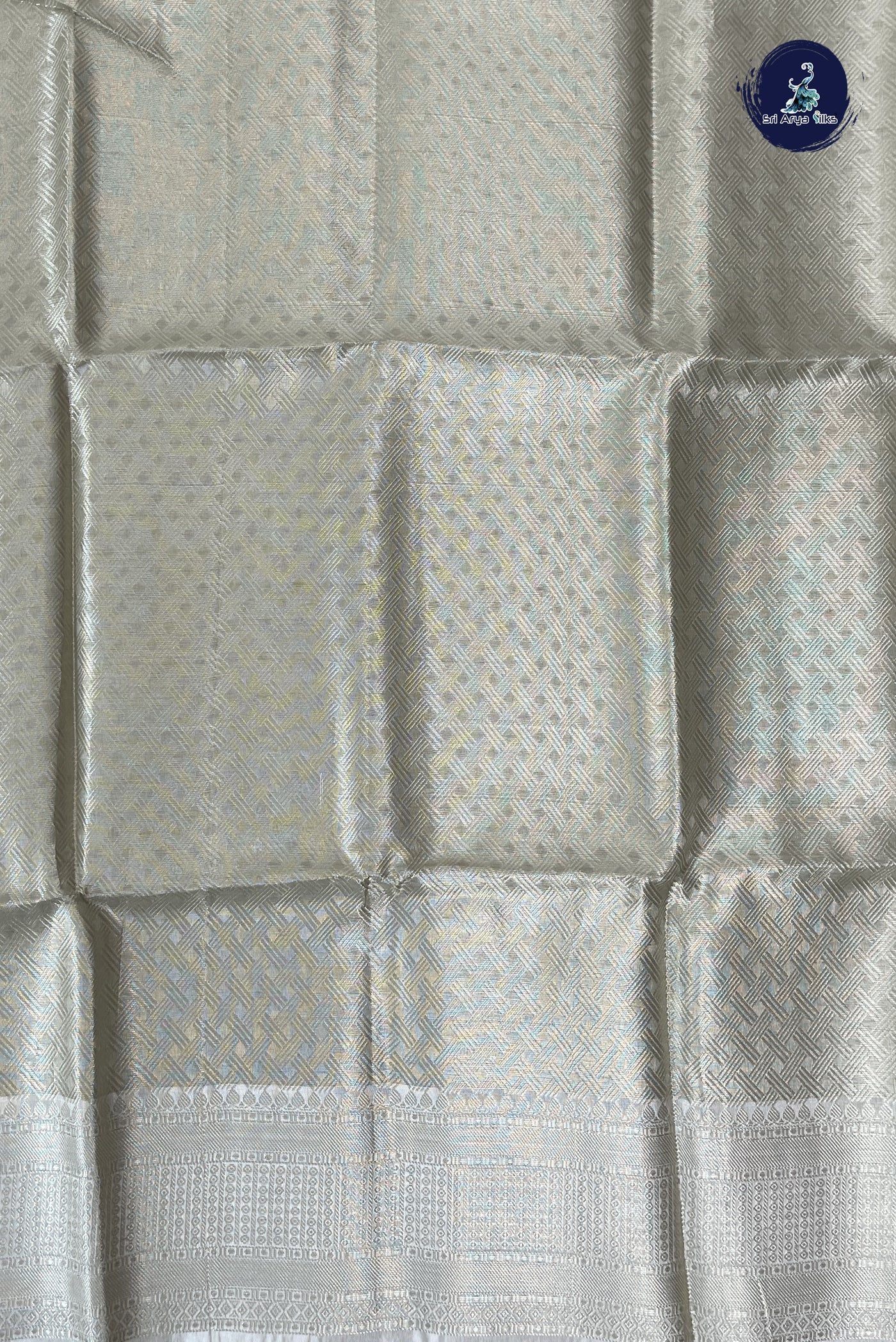 Fawn Tissue Banarasi Saree With Tissue Brocade Pattern