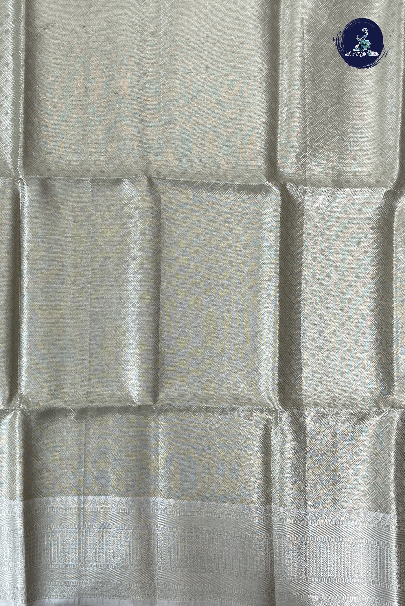 Fawn Tissue Banarasi Saree With Tissue Brocade Pattern