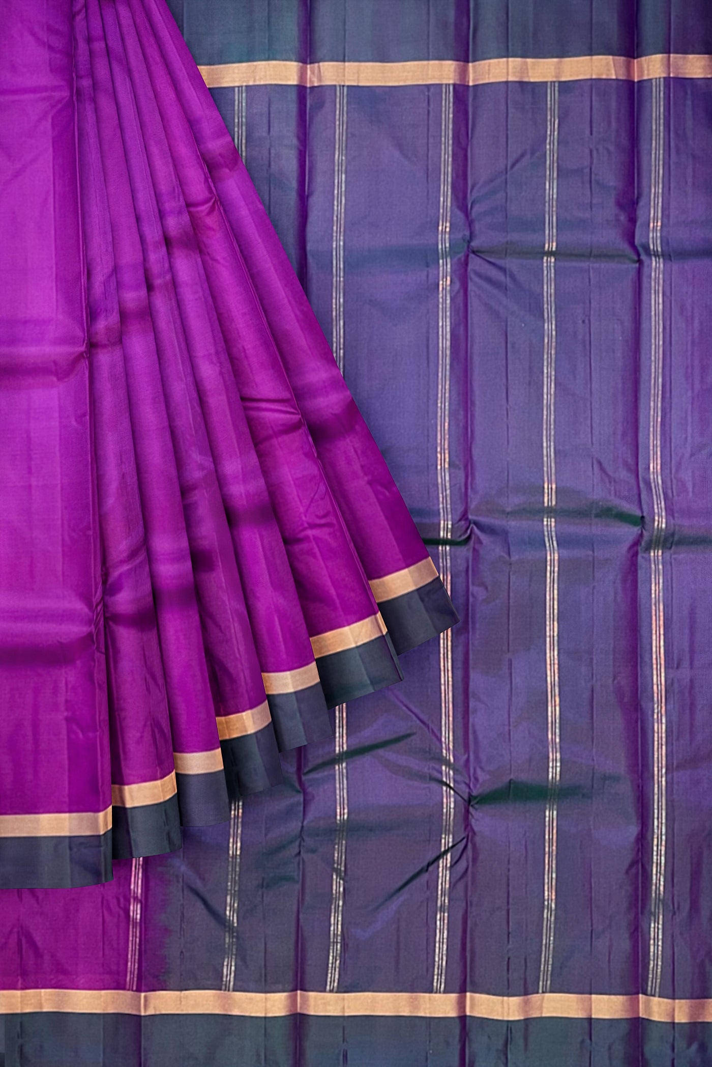 Kanchipuram Golden Tissue Wine Red Color Wedding Saree | sreevalsamsilks