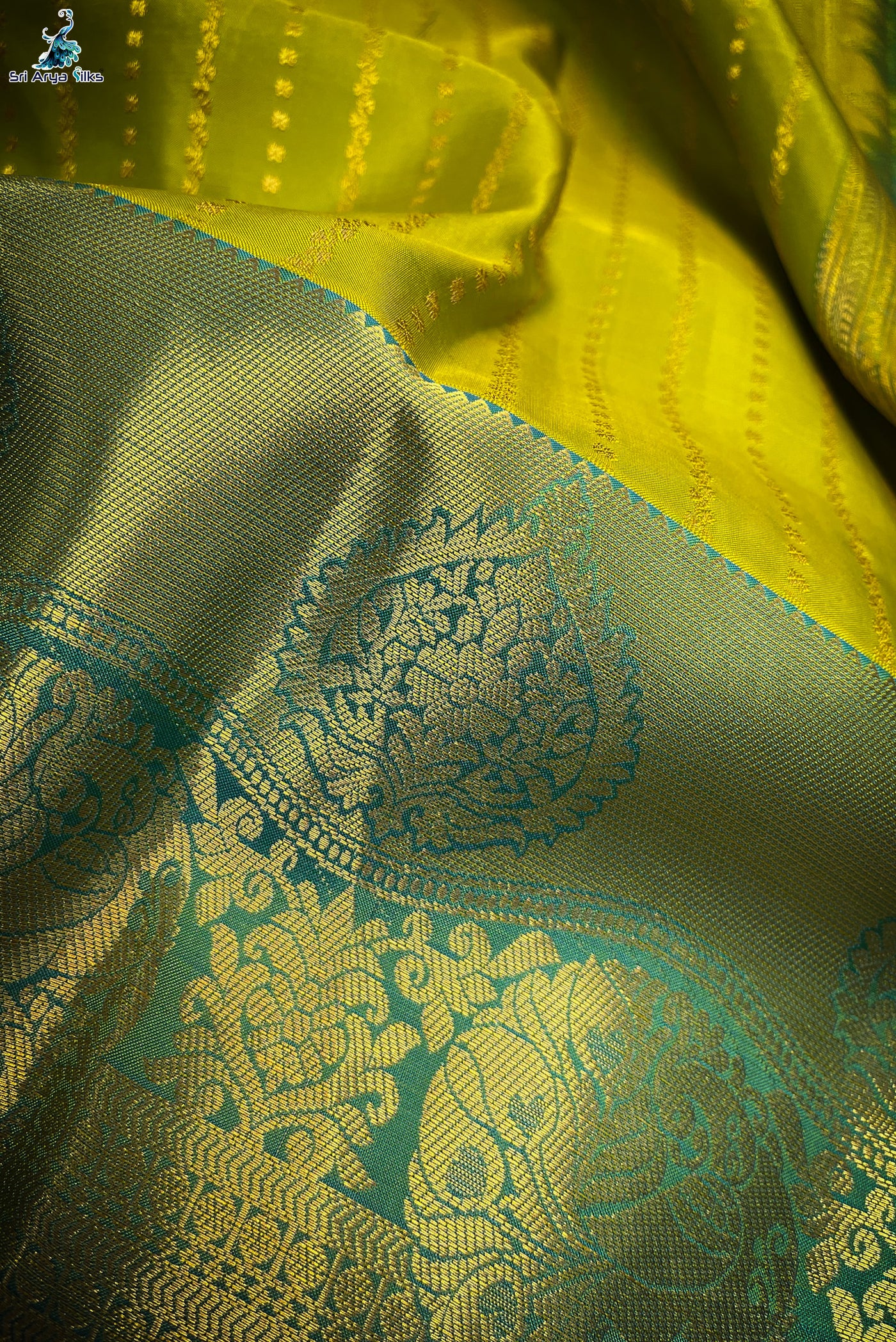 Buy Green Blue South Silk Saree online-Karagiri | South silk sarees, Silk  sarees, Saree