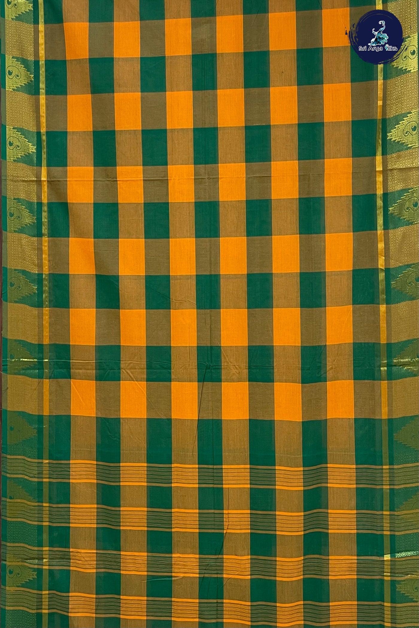 Multi Madisar Cotton Saree With Pazhum Pazham Kattam Pattern