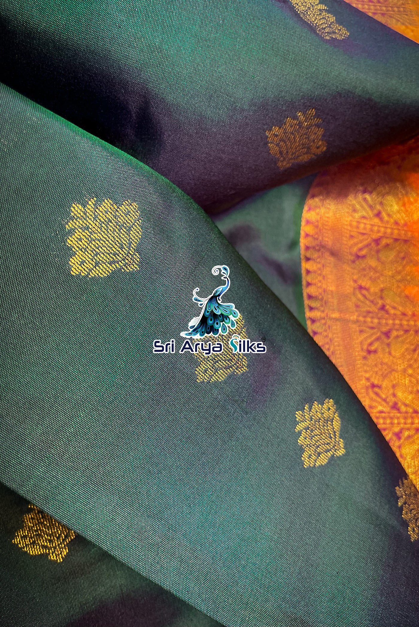Green Copper Zari Woven Traditional Kanchivaram Silk Saree