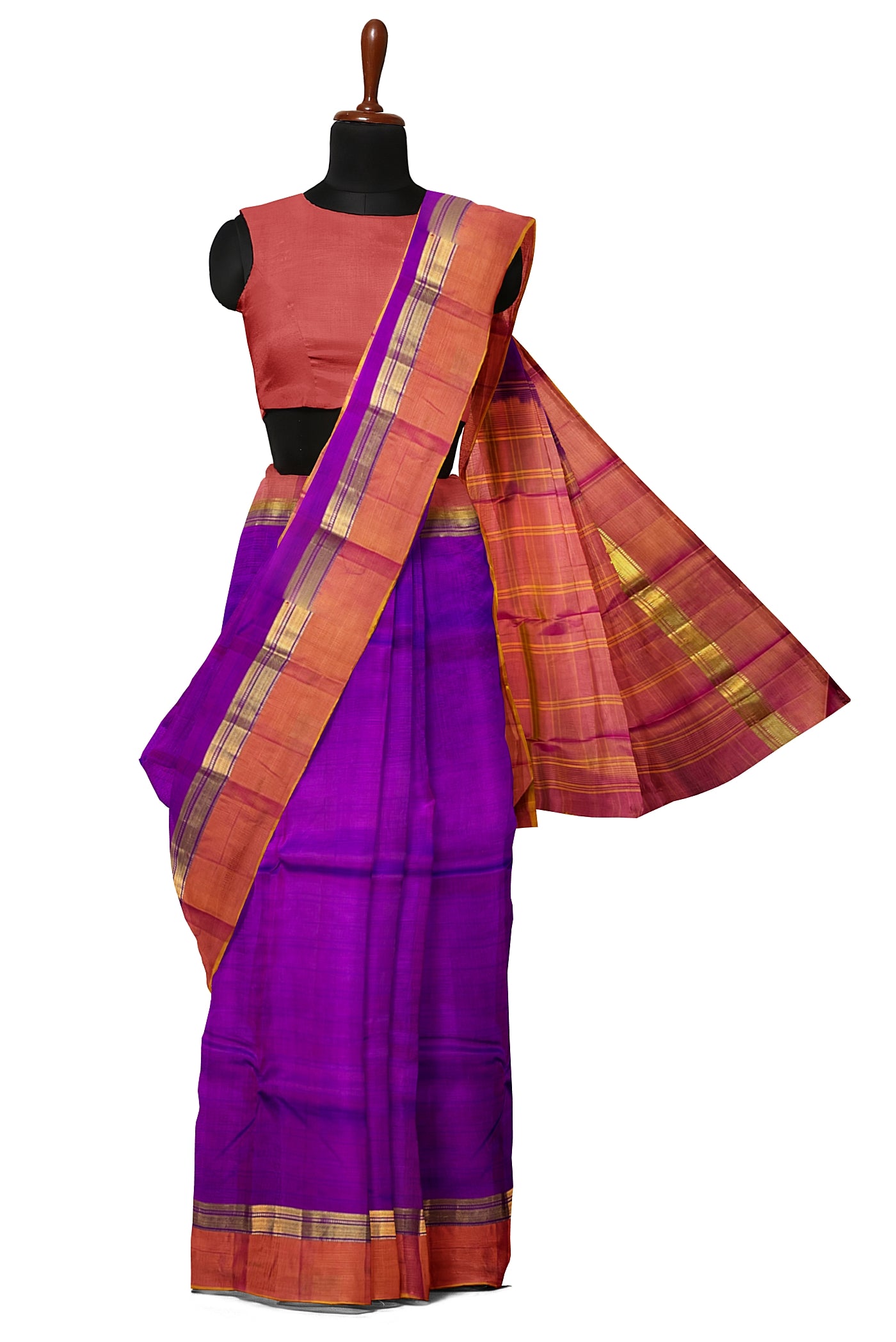 Vadamalli Light Weight Silk Saree With Plain Pattern