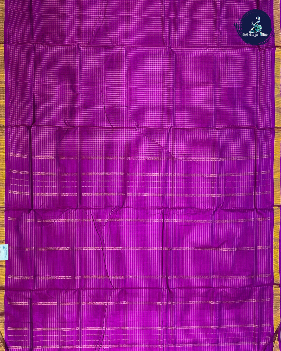 Purple Pure Kanjivaram 10yards Silk Madisar Saree