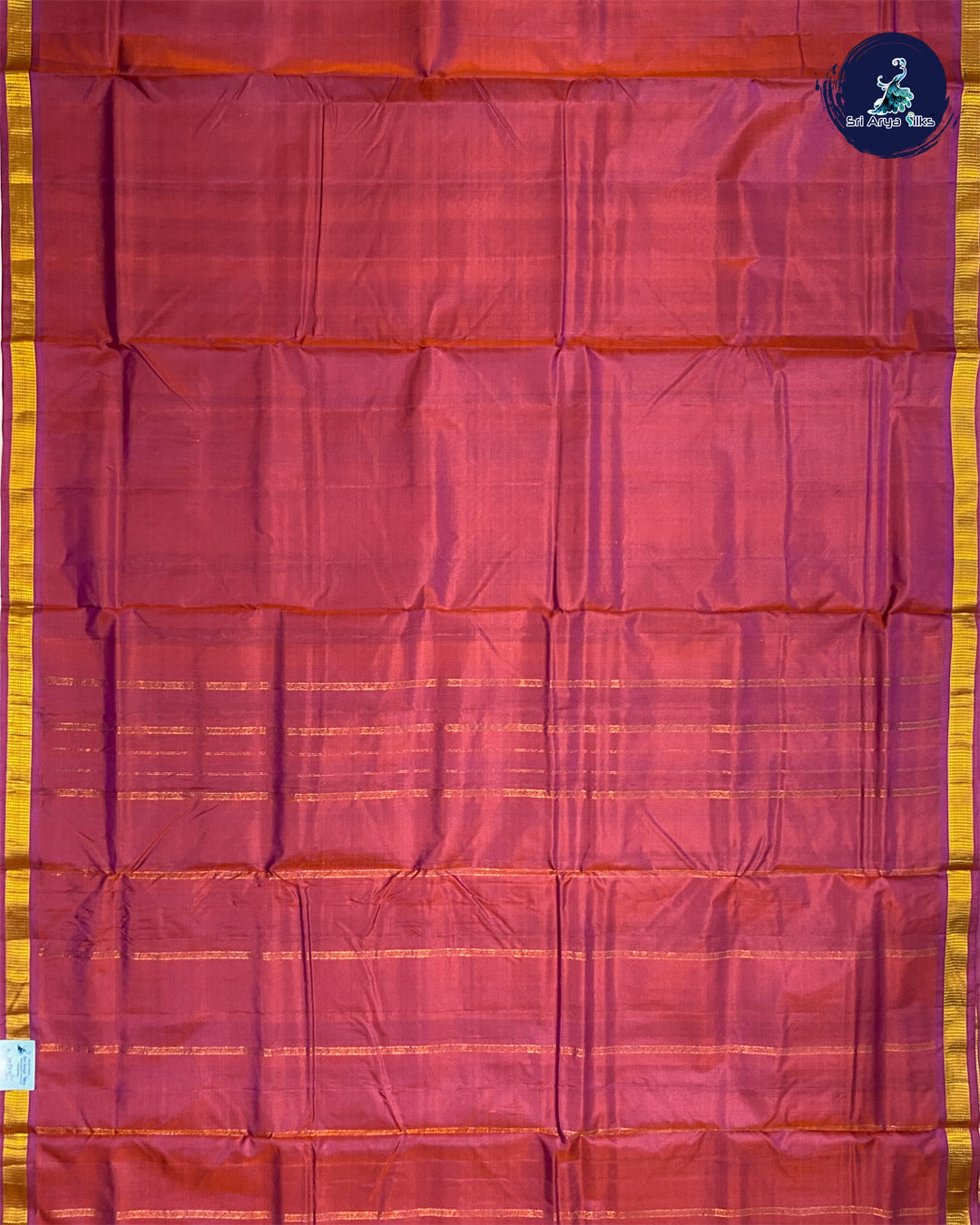 Sunset Orange Pure Kanjivaram 10yards Silk Madisar Saree