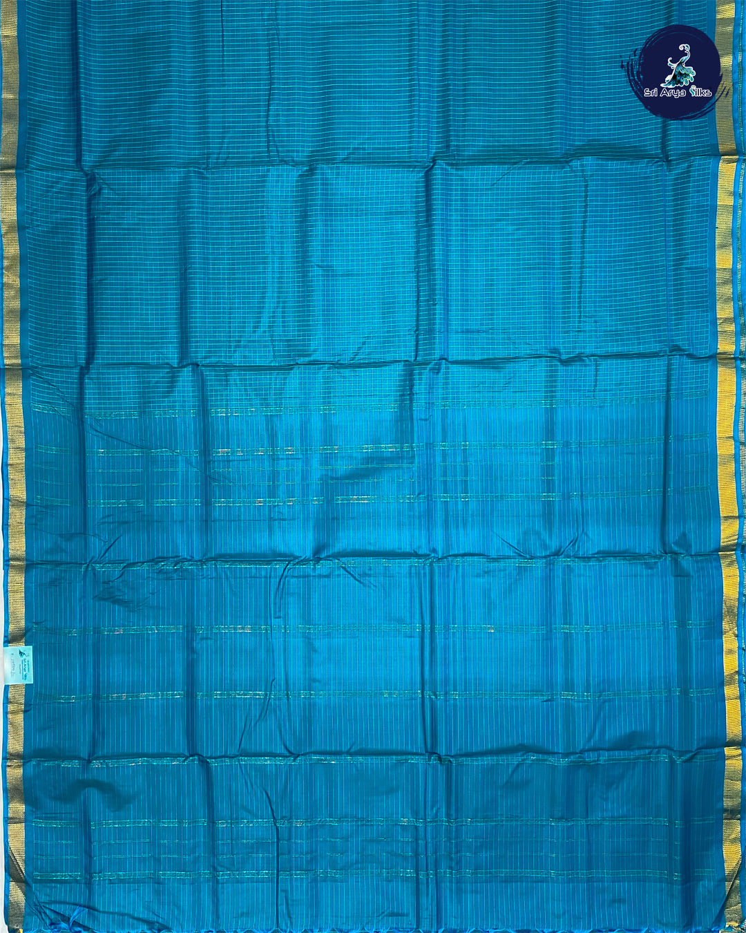 Blue Pure Kanjivaram 10yards Silk Madisar Saree