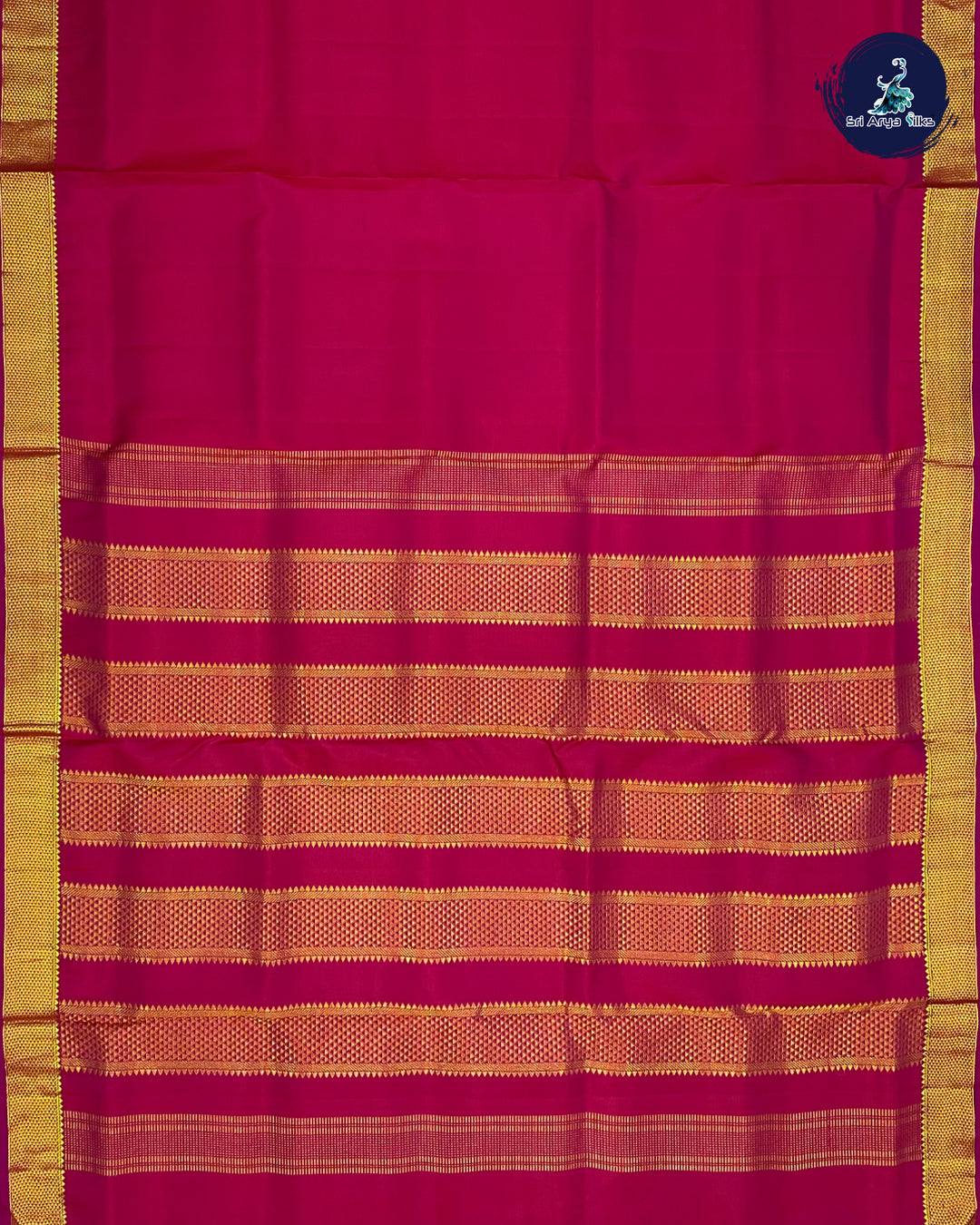 Maroon Nine Yards Kanchipuram Silk Saree