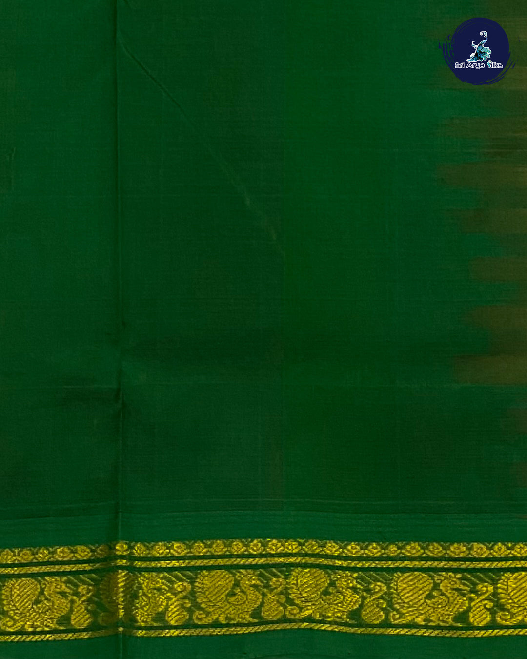 Mango Yellow and Green Handloom Silk Cotton Saree