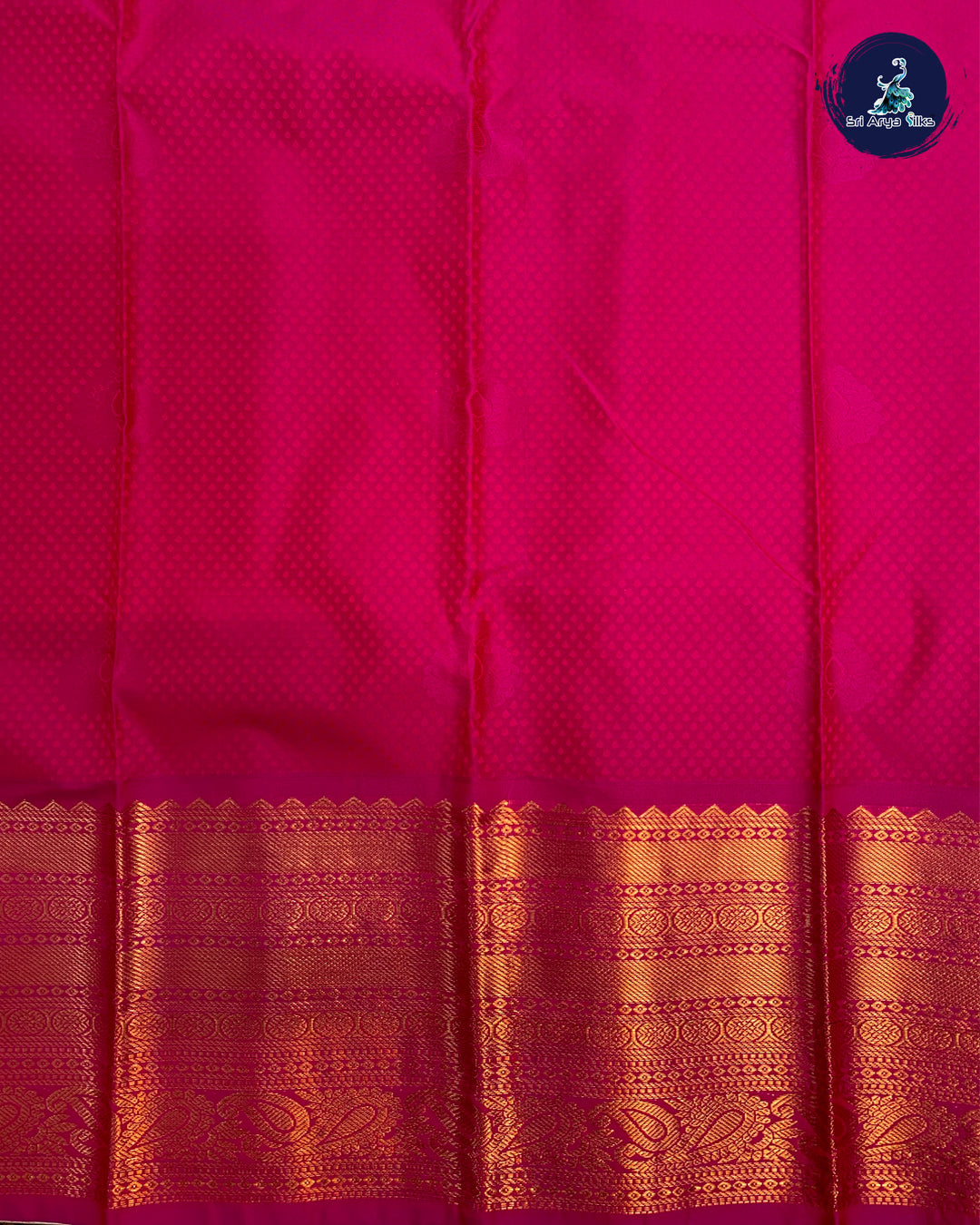 Semi Kanchipuram Silk Saree Green and Pink