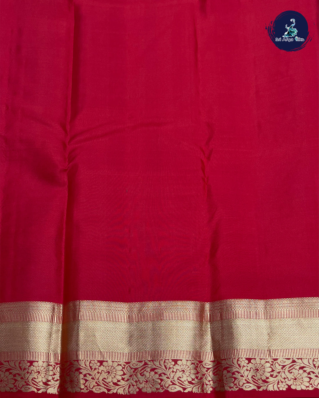Turquoise Traditional Silk Saree With Red Blouse & Buttas Pattern
