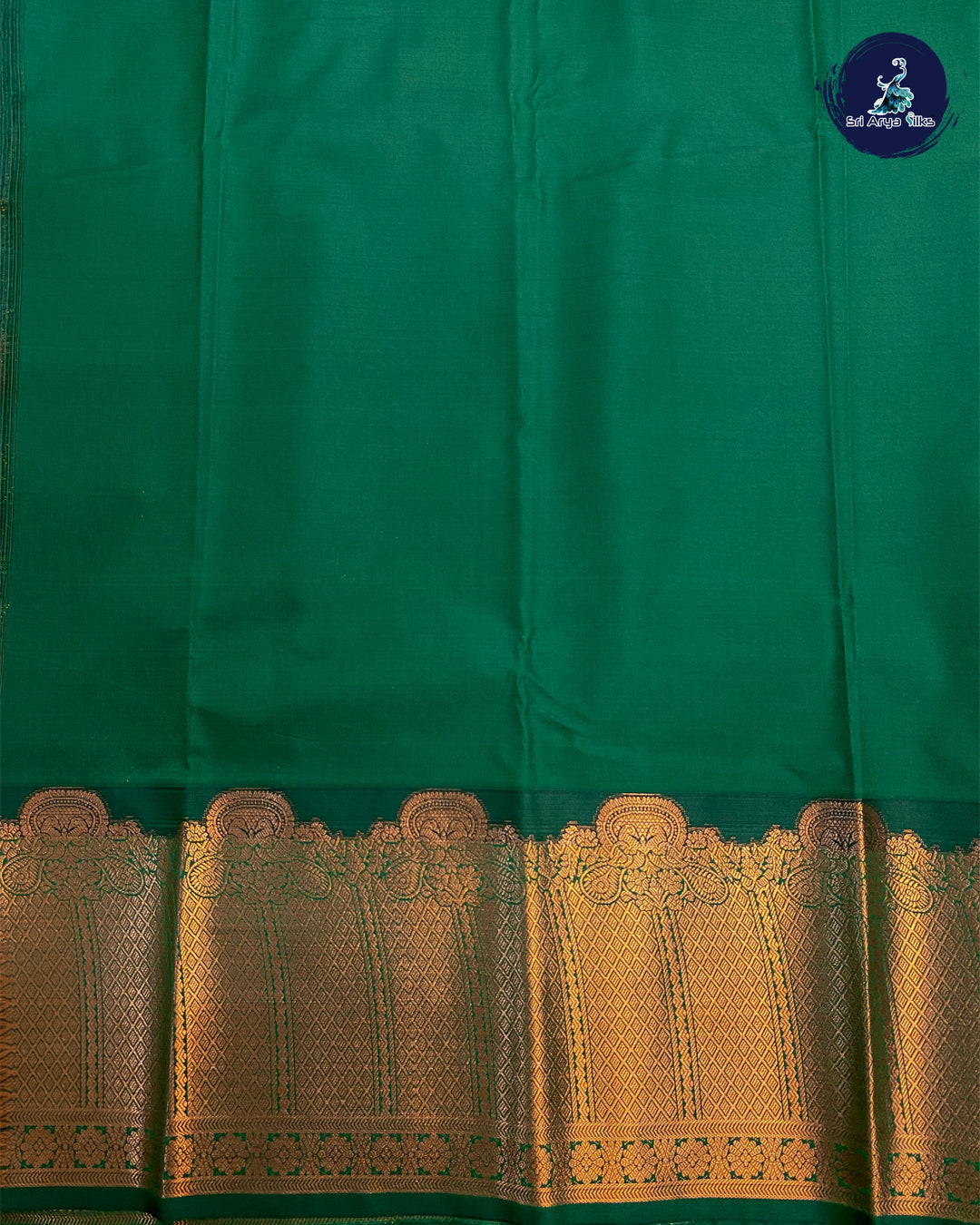 Semi Kanchipuram Silk Saree Pink and Green