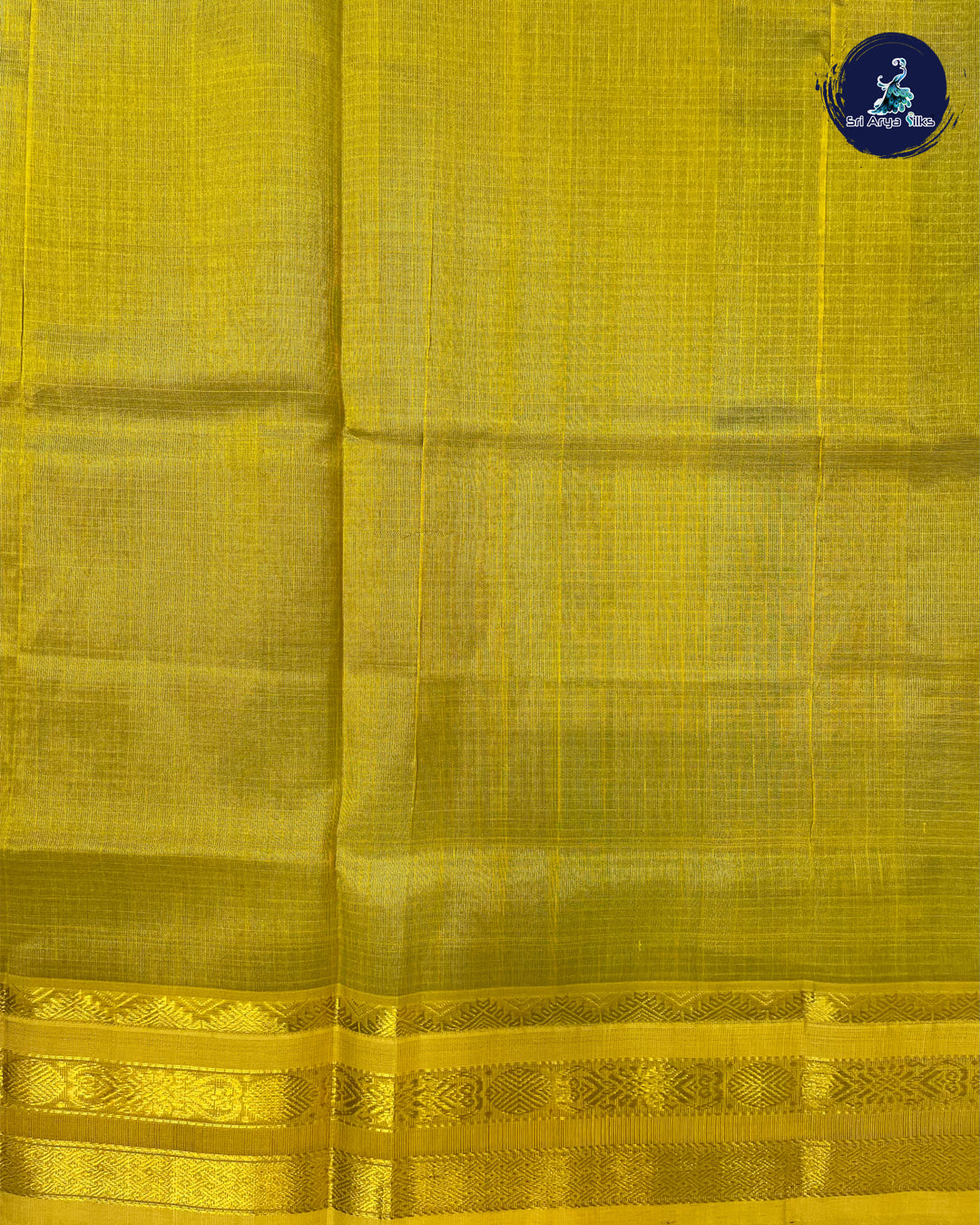 Leaf Green and Yellow Handloom Silk Cotton Saree