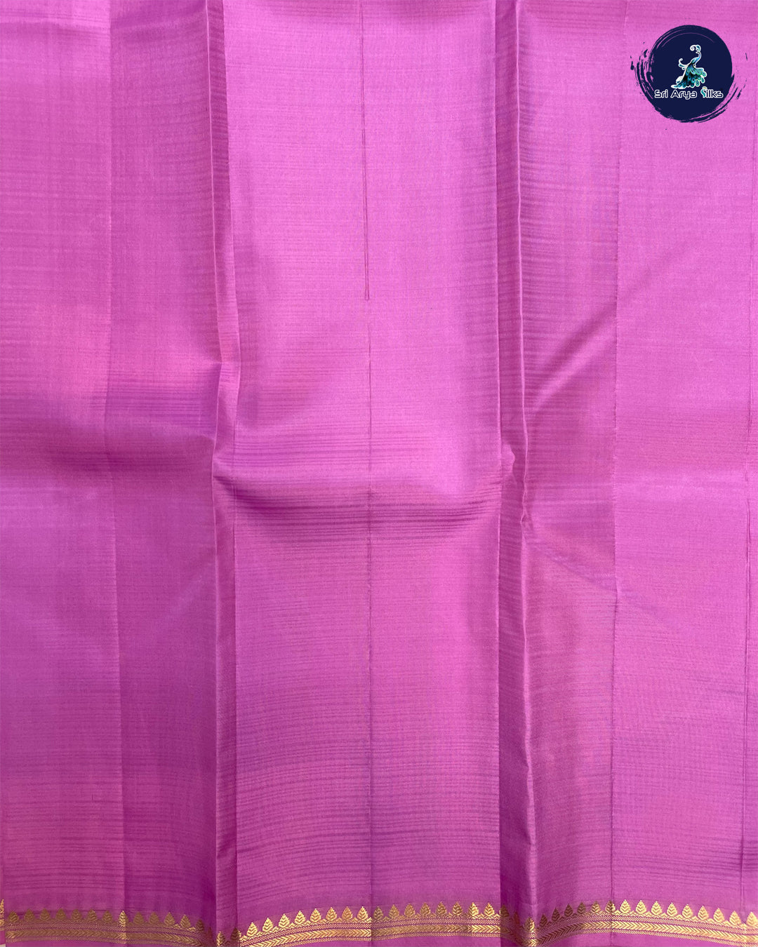 Rose Pink (Single Tone) Pure Kanchipuram Silk Saree