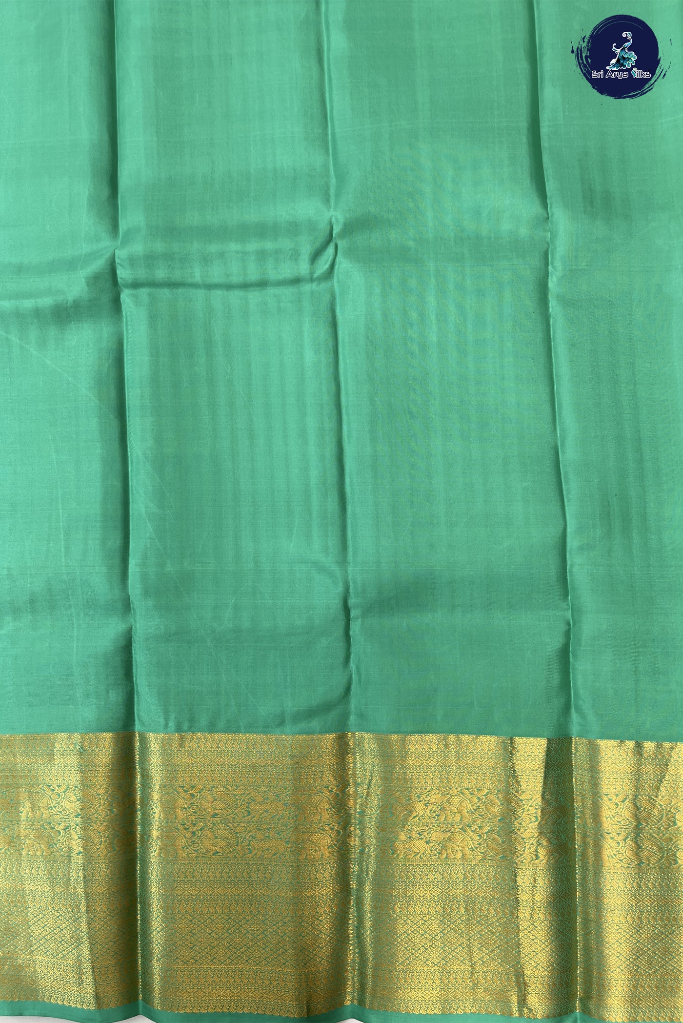 Bottle Green Bridal Silk Saree With Green Blouse & Buttas Pattern
