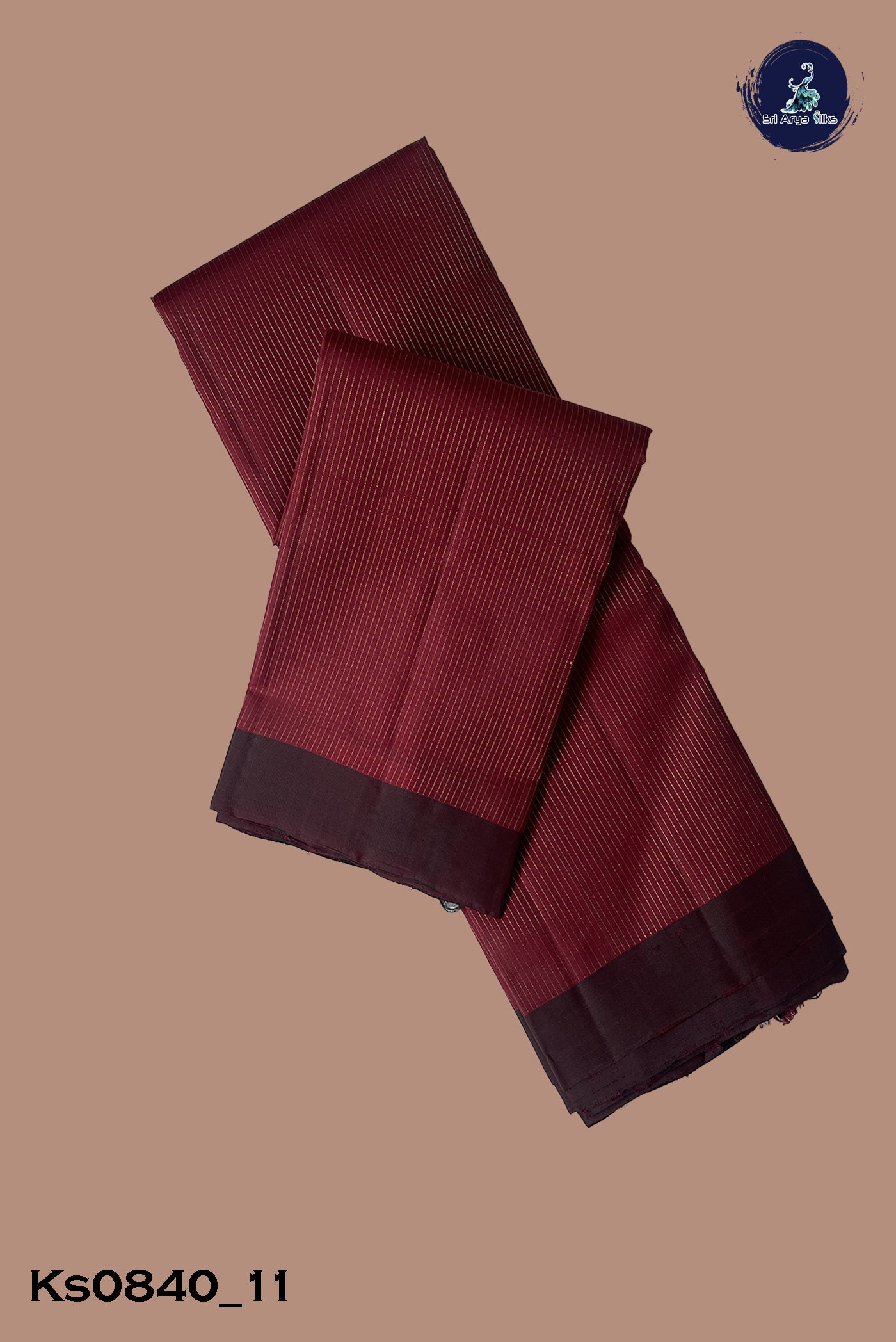 Arakku Light Weight Silk Saree With Stripes Pattern