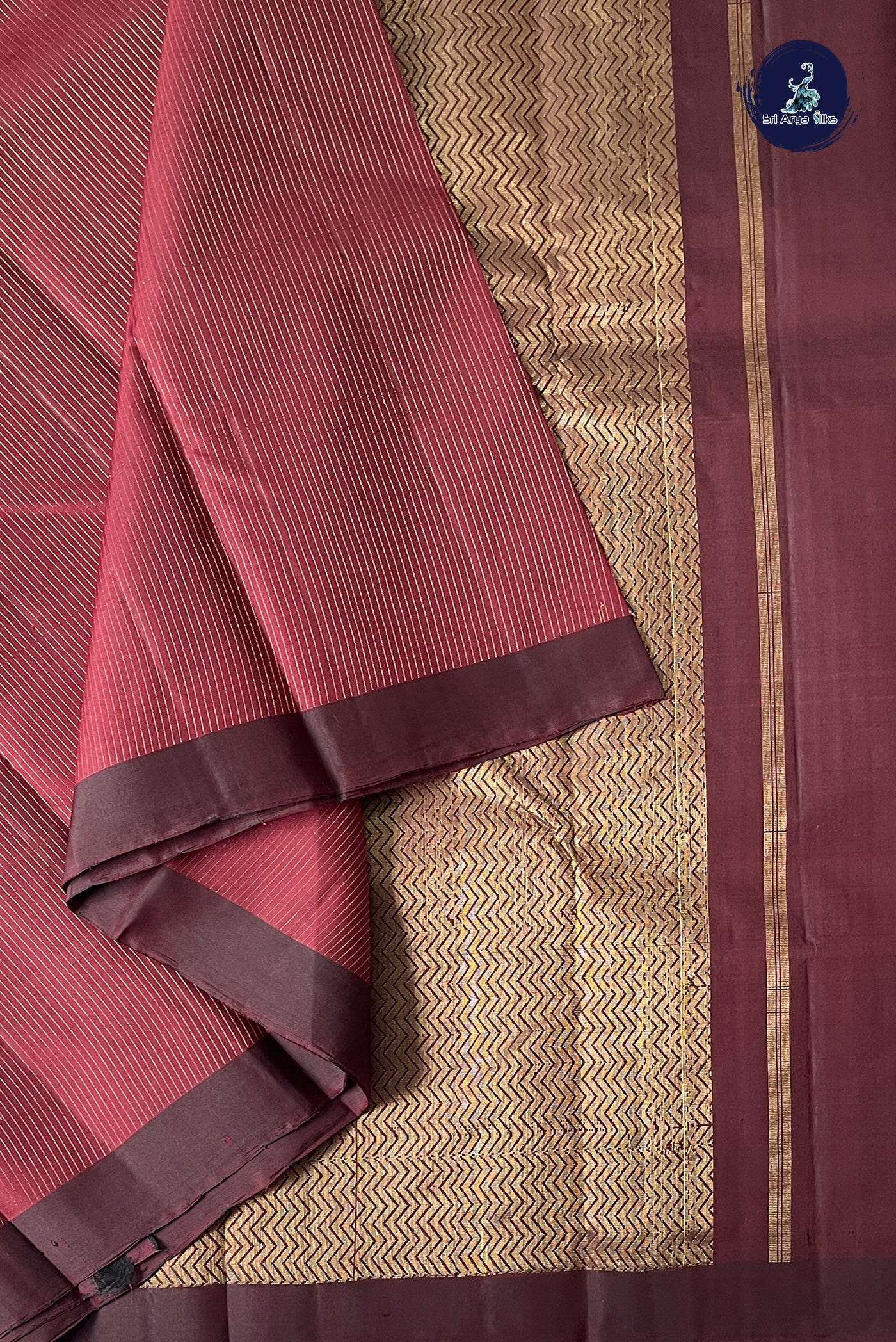 Arakku Light Weight Silk Saree With Stripes Pattern