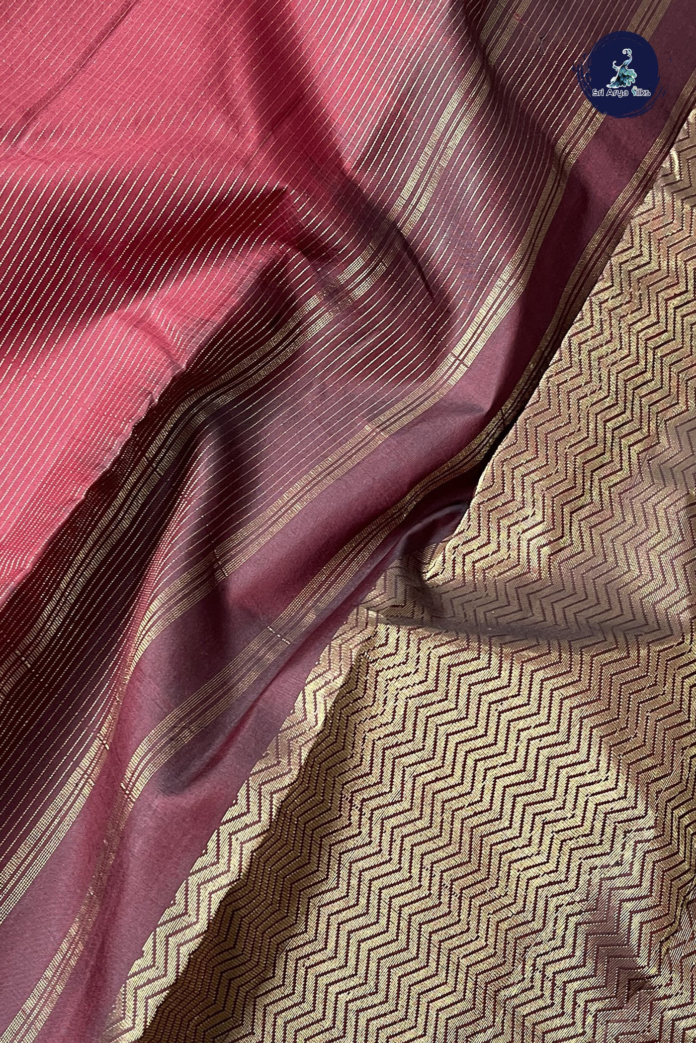 Arakku Light Weight Silk Saree With Stripes Pattern