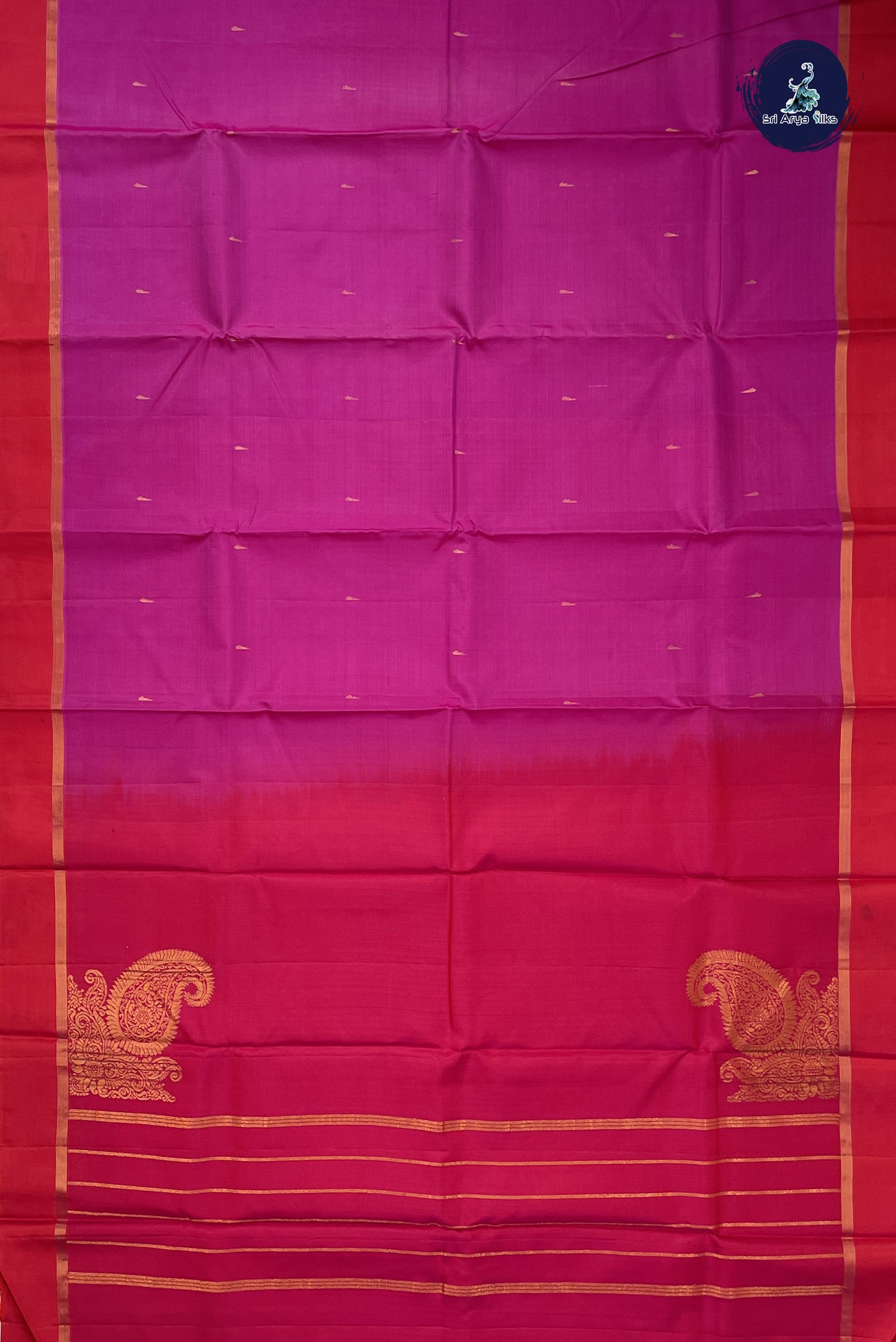 Candy Pink Light Weight Silk Saree With MalliMottu Butaa Pattern