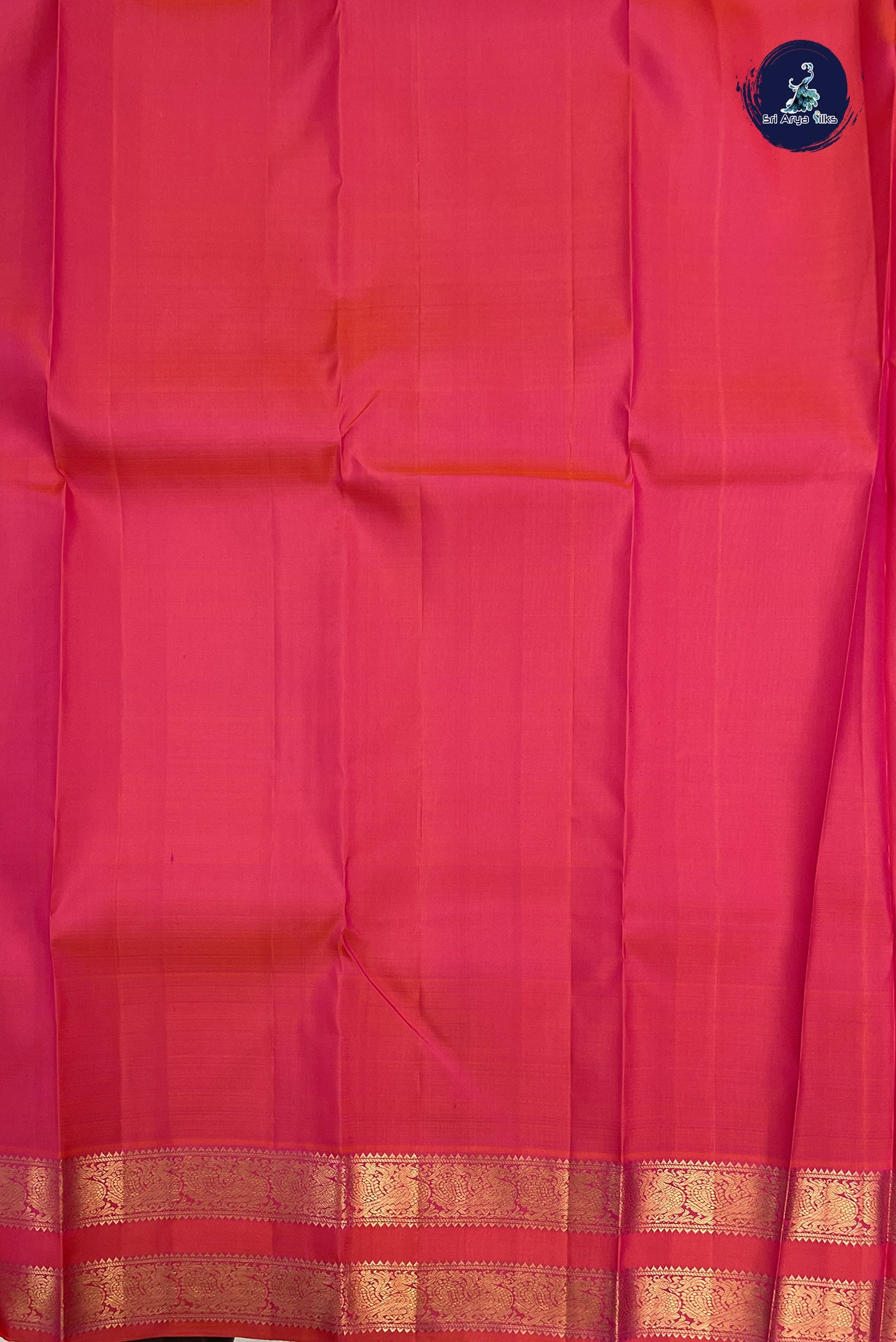 Magenta Pink Bridal Silk Saree With Zari Buttas Pattern