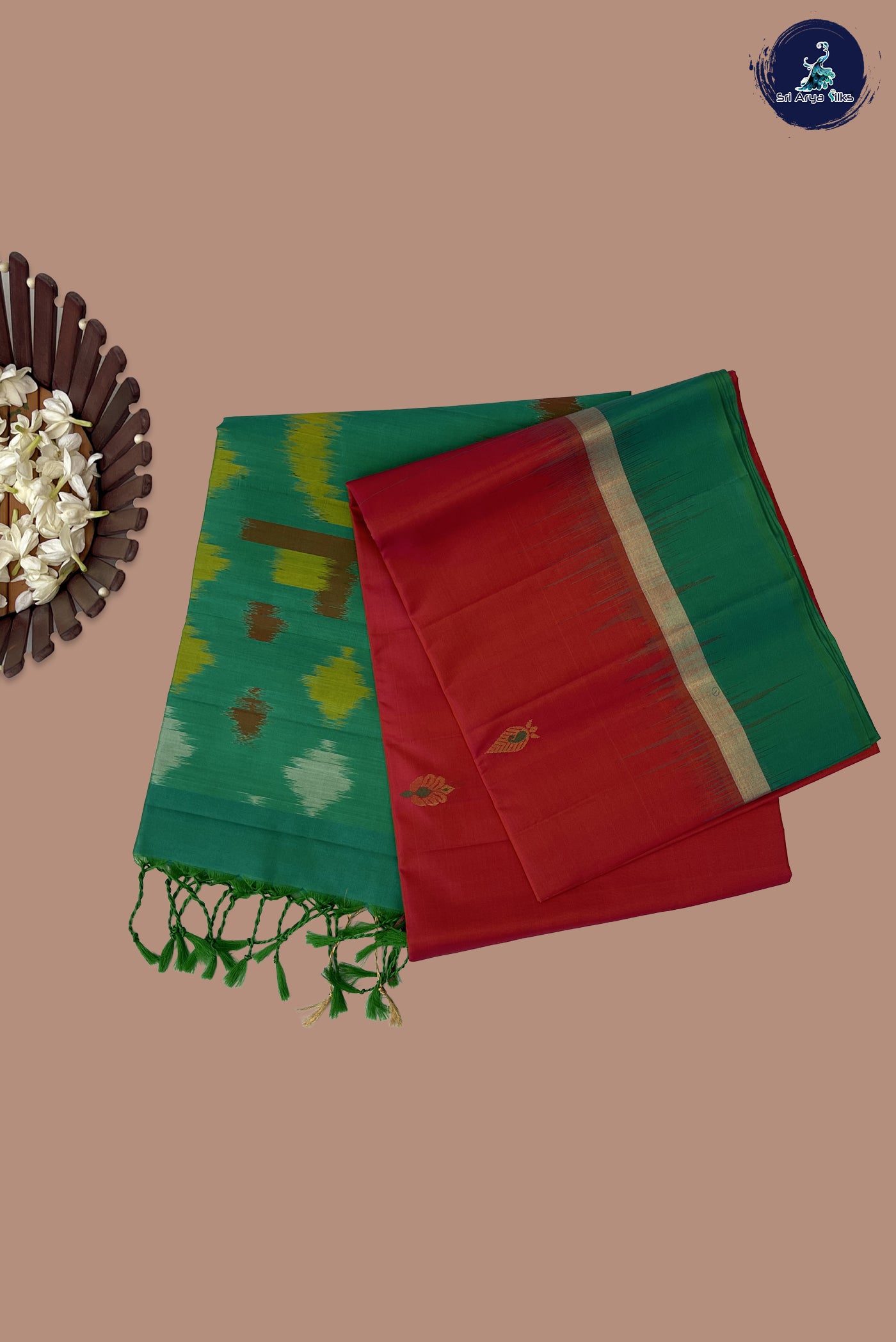 Dual Tone Pink Soft Silk Saree With Zari Buttas Pattern