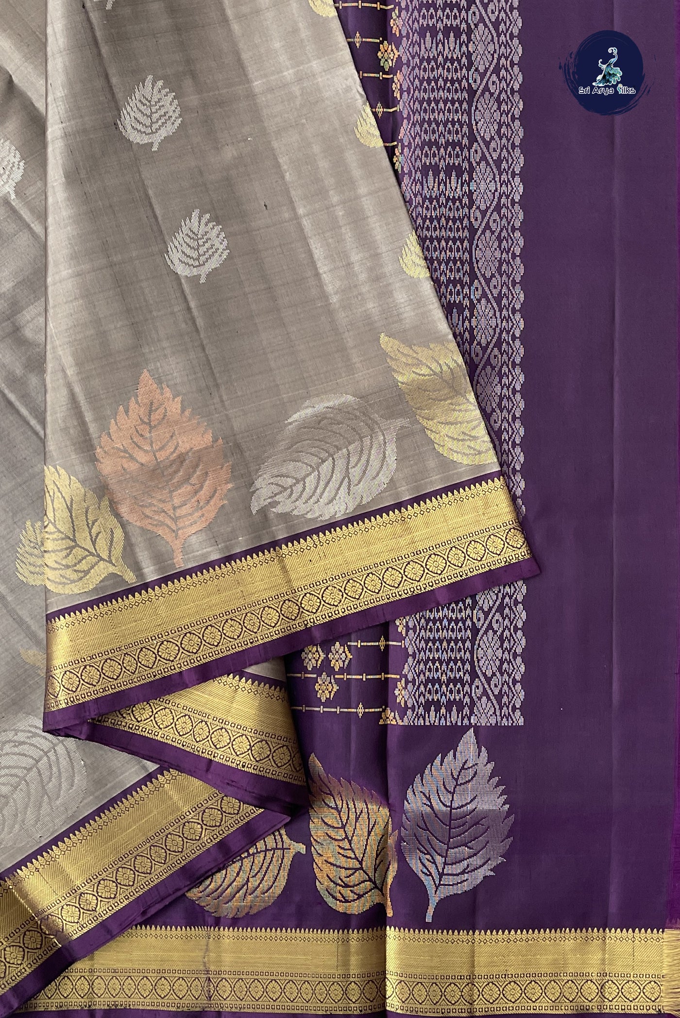 Chocolate Shade Soft Silk Saree With Zari Buttas Pattern