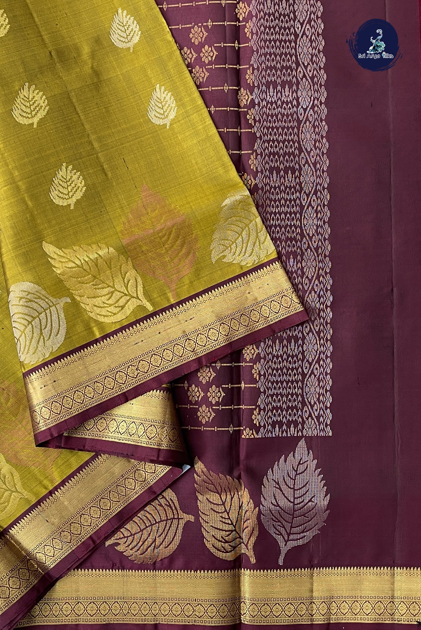 Golden Mustard Soft Silk Saree With Zari Buttas Pattern