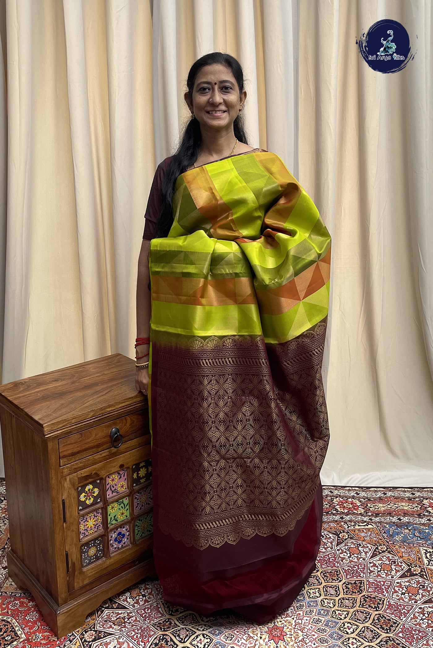 Multi Colour Soft Silk Saree With Zari Woven Pattern