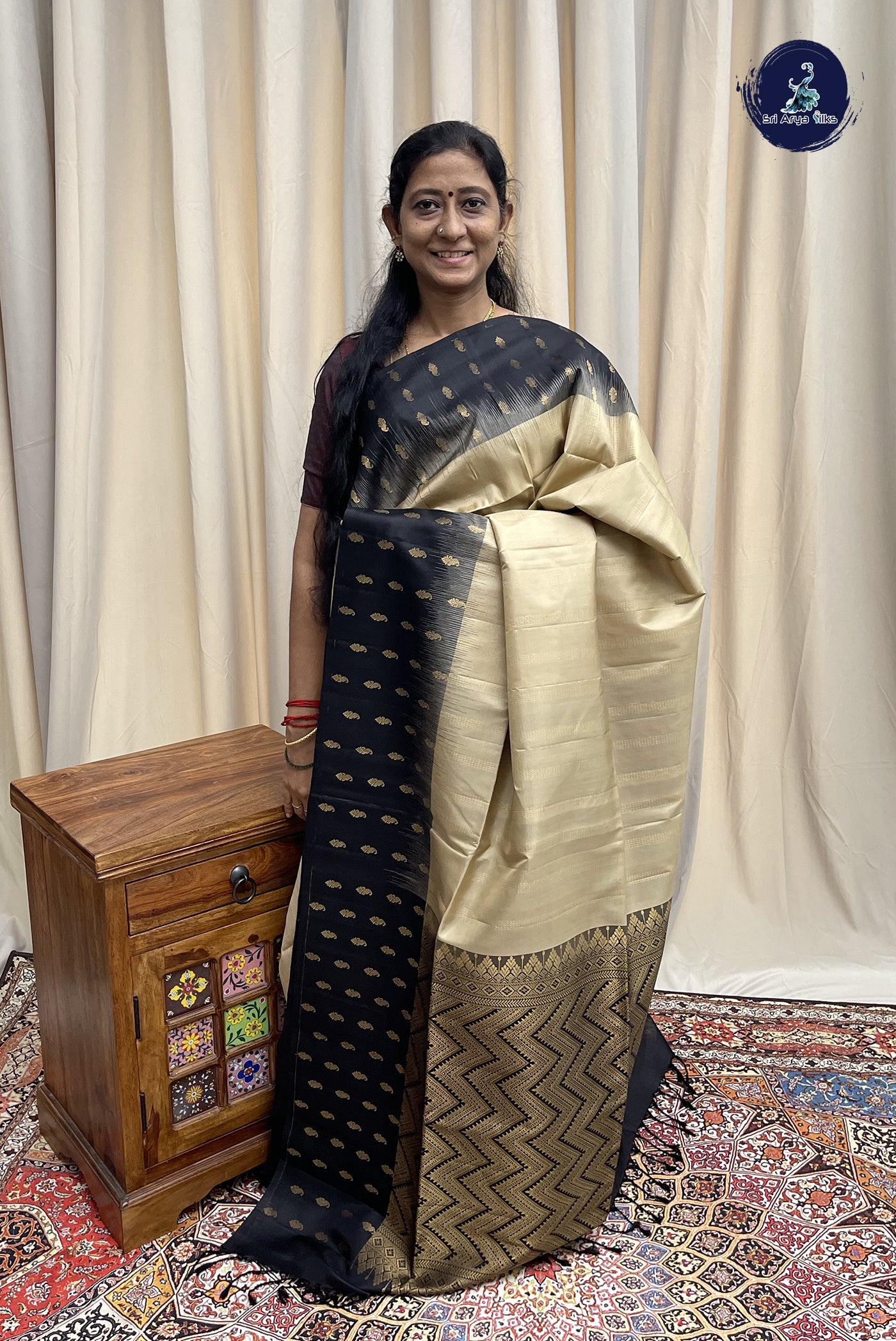 Pastel Shade Soft Silk Saree With Stripes Pattern