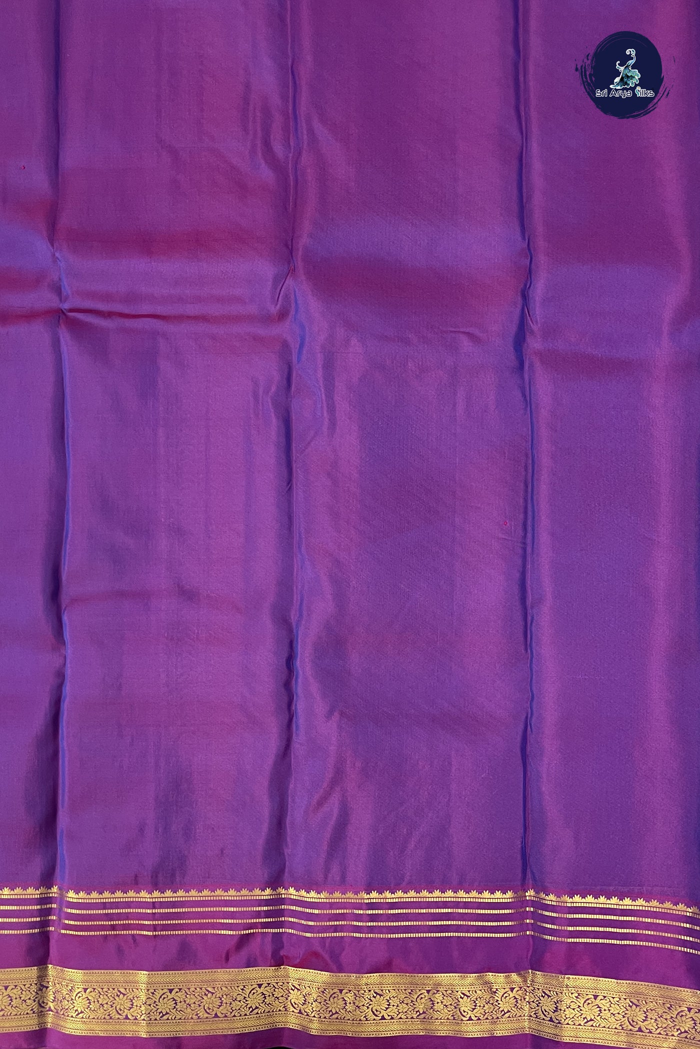 Dual Tone Blue Half Pure Silk Saree With Zari Buttas Pattern