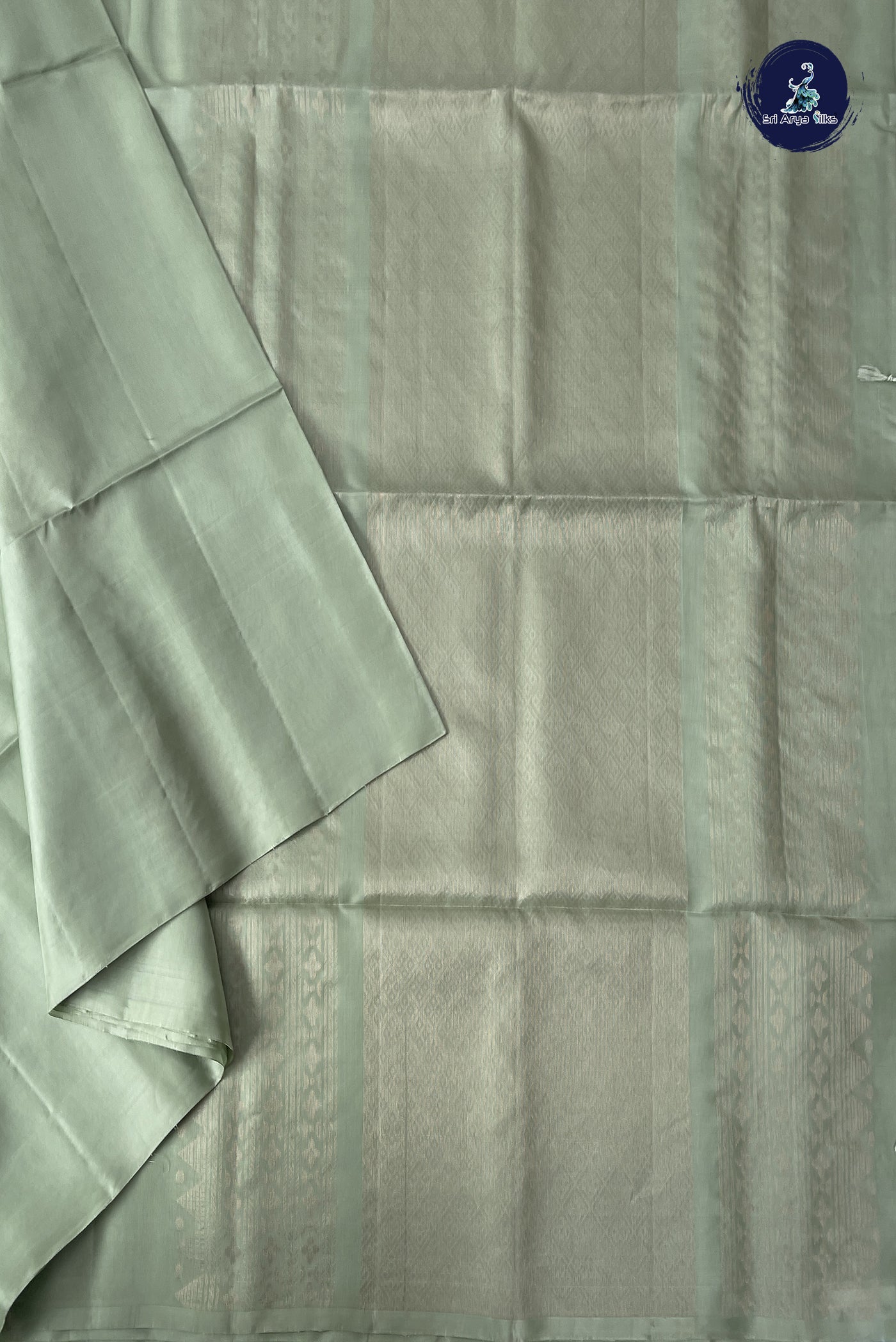 Pastel Shade Half Pure Silk Saree With Zari Buttas Pattern