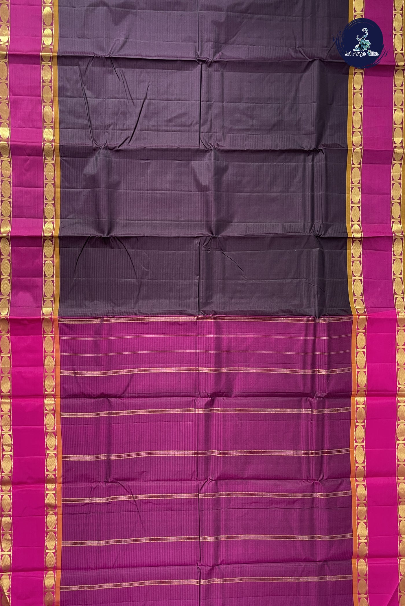 Jamun Light Weight Silk Saree With Doria Lines Pattern