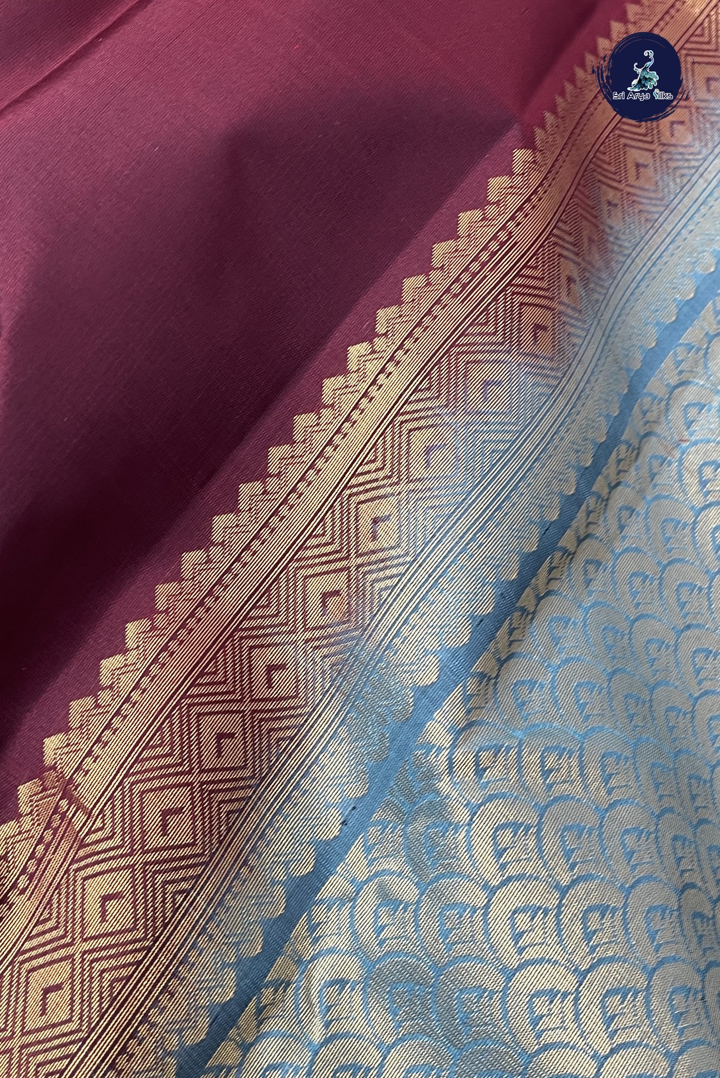 Brown Half Pure Silk Saree With Zari Buttas Pattern