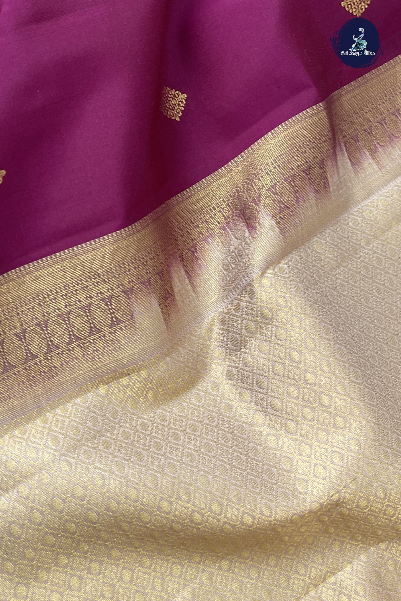 Arakku Half Pure Silk Saree With Zari Buttas Pattern
