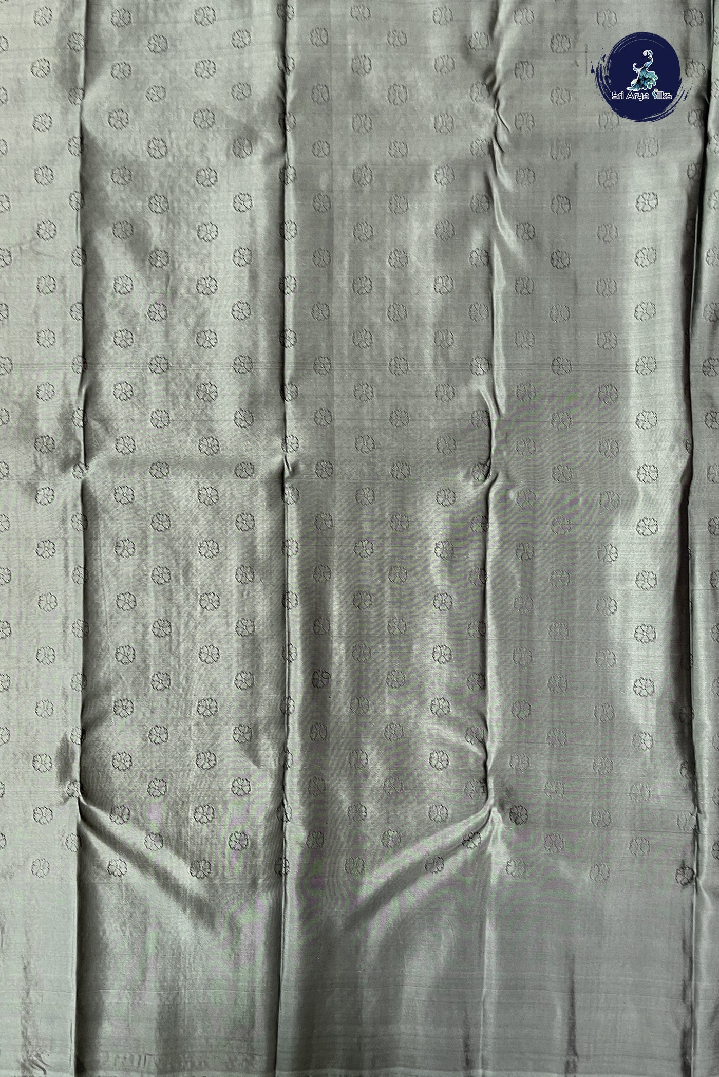 Dark Green Half Pure Silk Saree With Jacquard Pattern