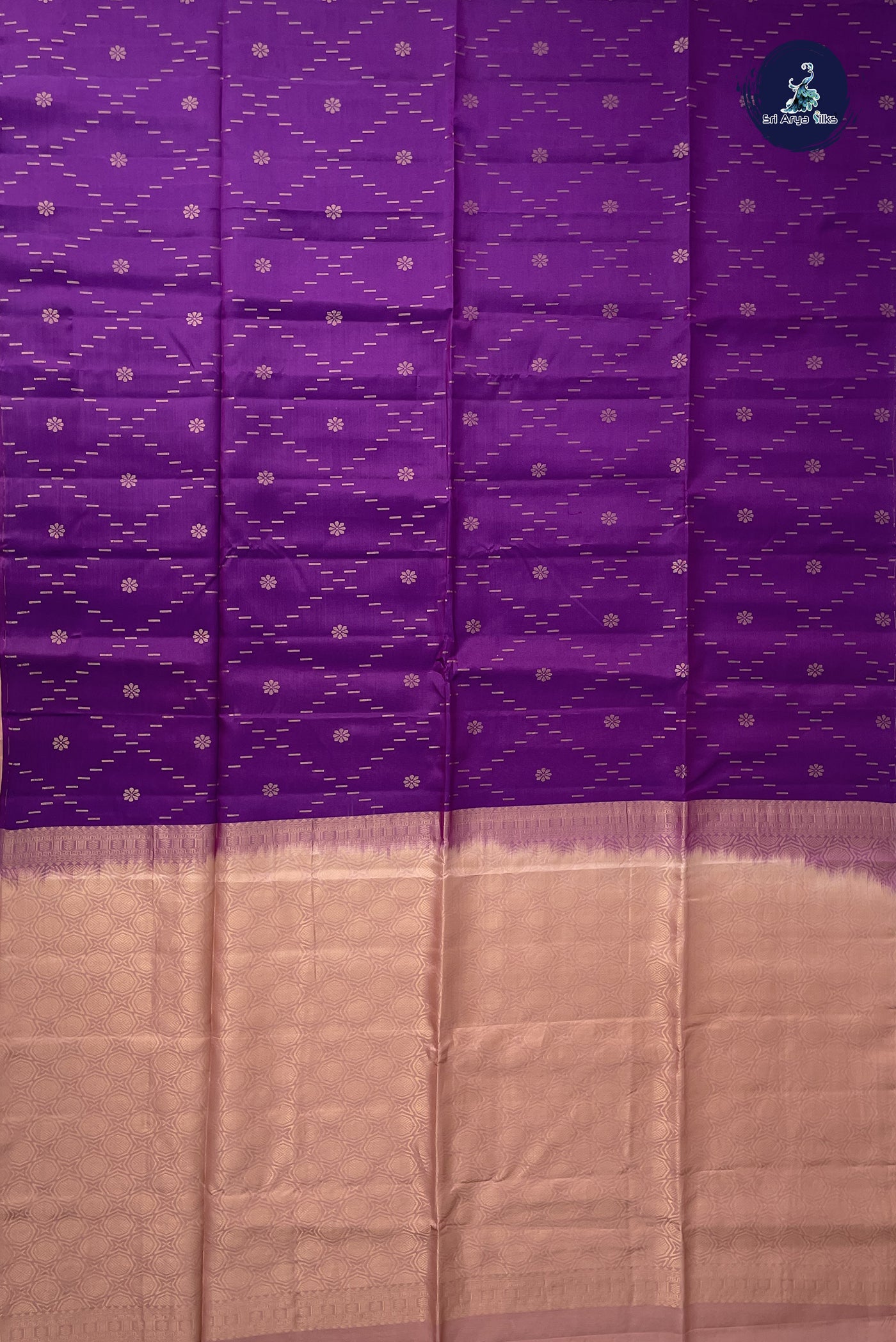 Jamun Half Pure Silk Saree With Zari Woven Pattern