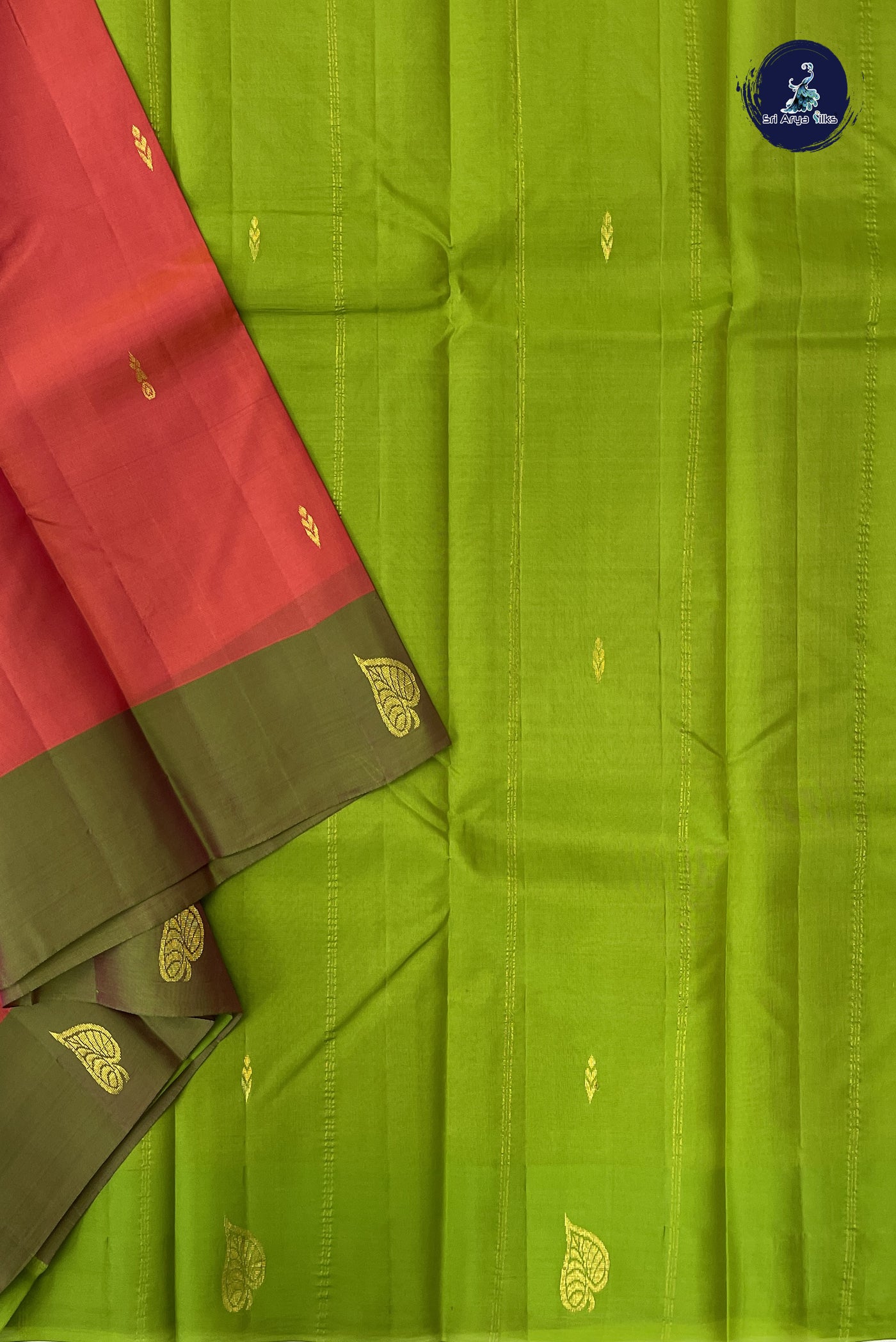 Dual Tone Pink Light Weight Silk Saree With Zari Buttas Pattern