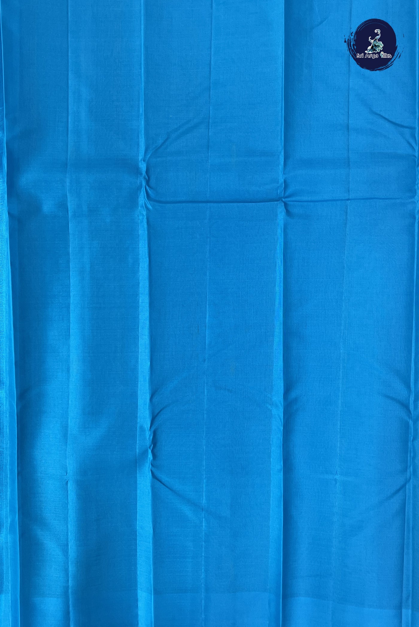 Dark Blue Light Weight Silk Saree With Zari Buttas Pattern