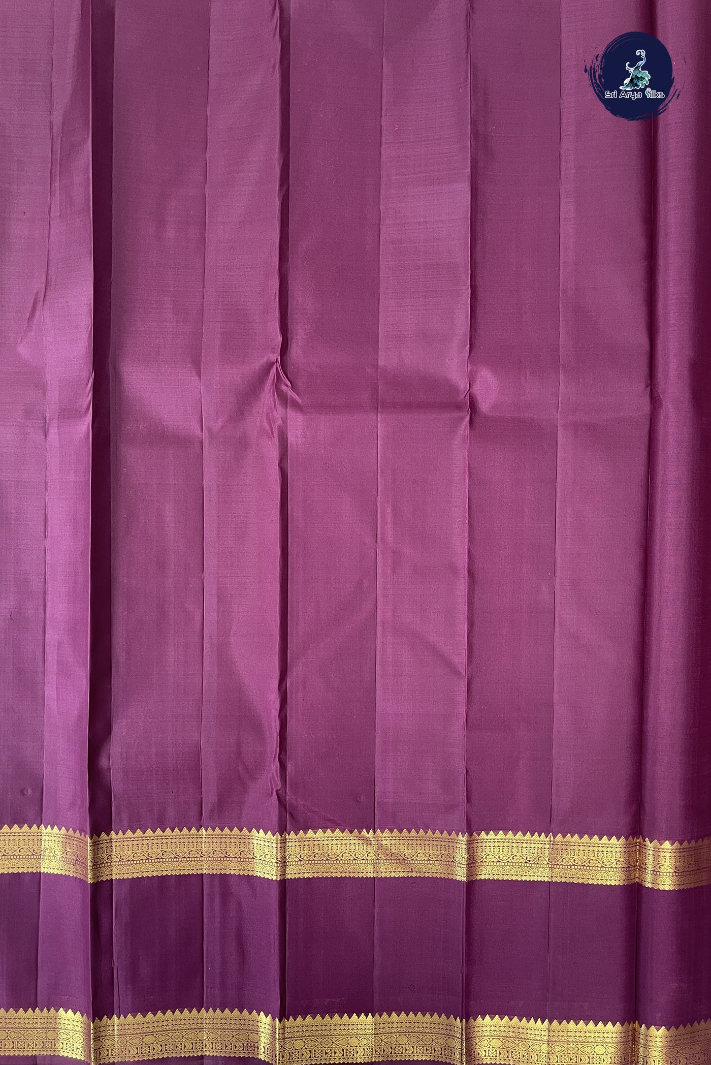 Rust Korvai Contrast Silk Saree With Zari Buttas Pattern