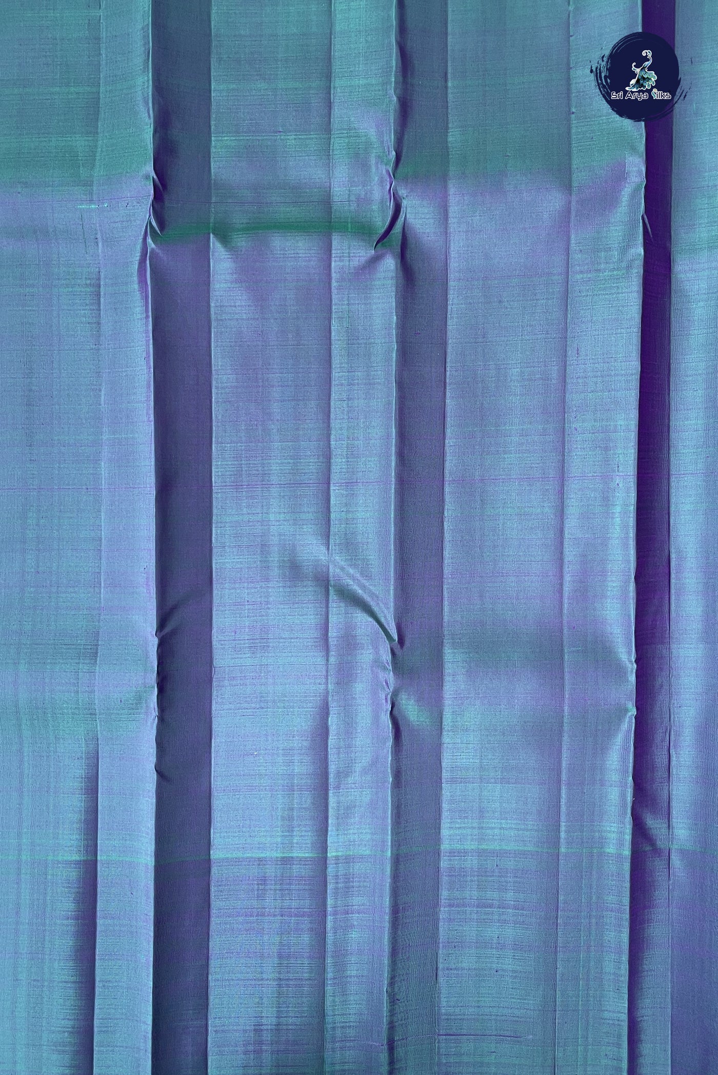 Violet Traditional Silk Saree With Stripes Pattern