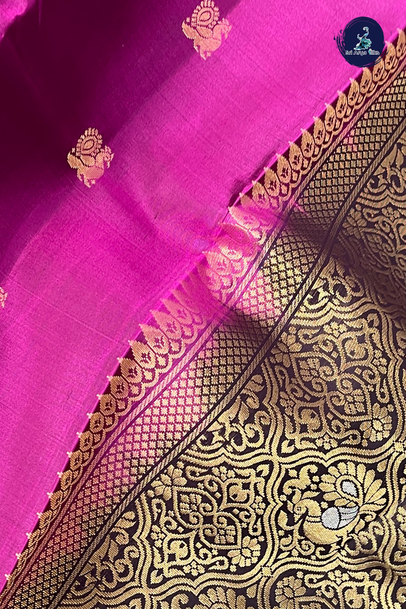 BeetRoot Shade Traditional Silk Saree With Zari Buttas Pattern