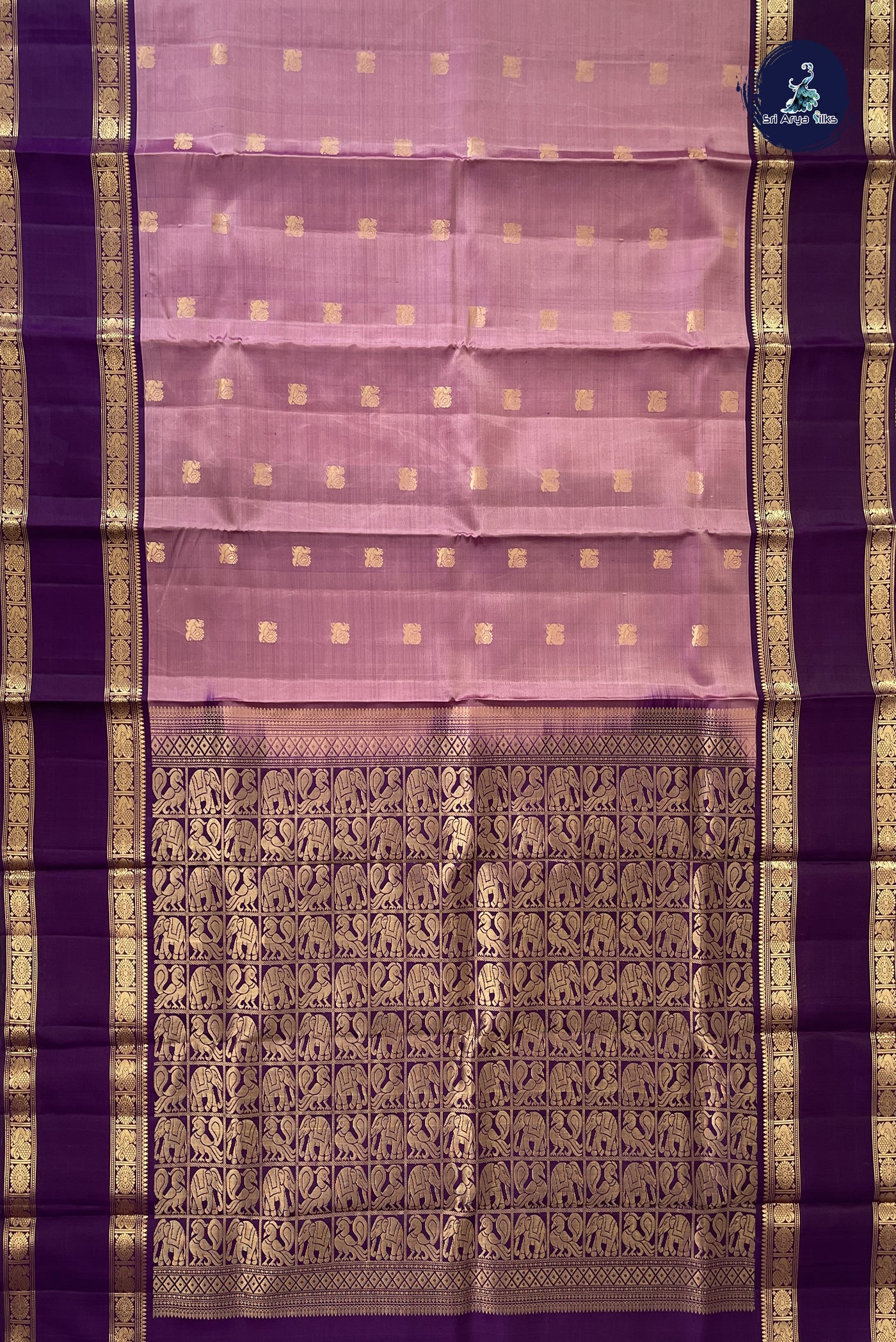 Onion Pink Traditional Silk Saree With Zari Buttas Pattern