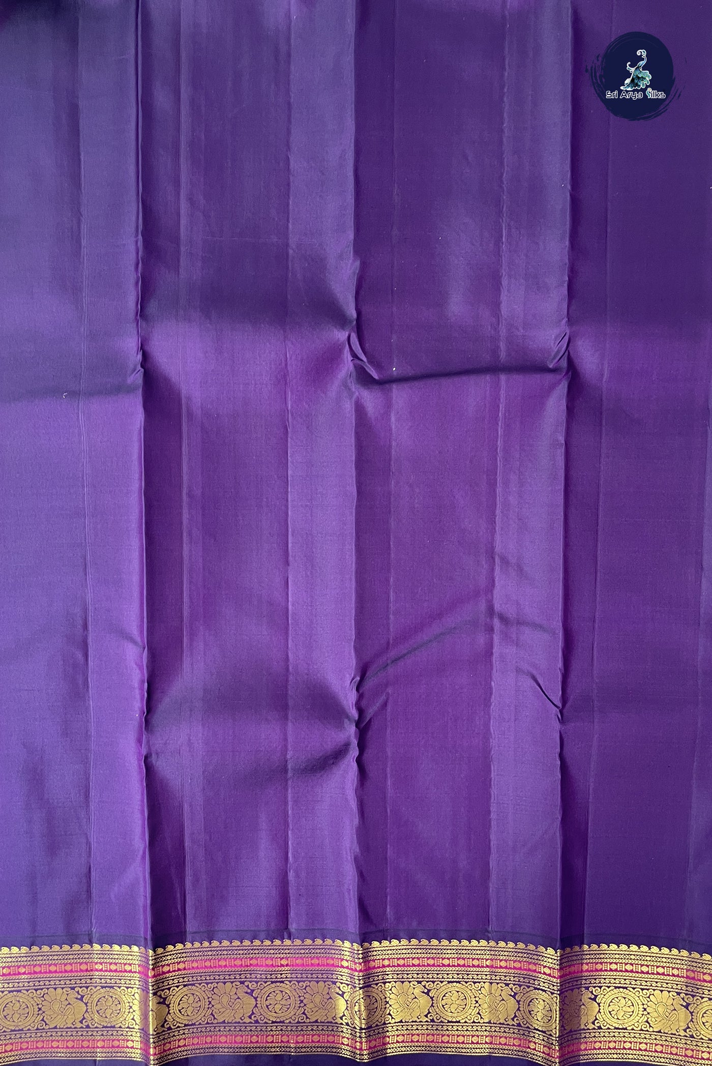 Grey Korvai Contrast Silk Saree With Zari Checked Pattern