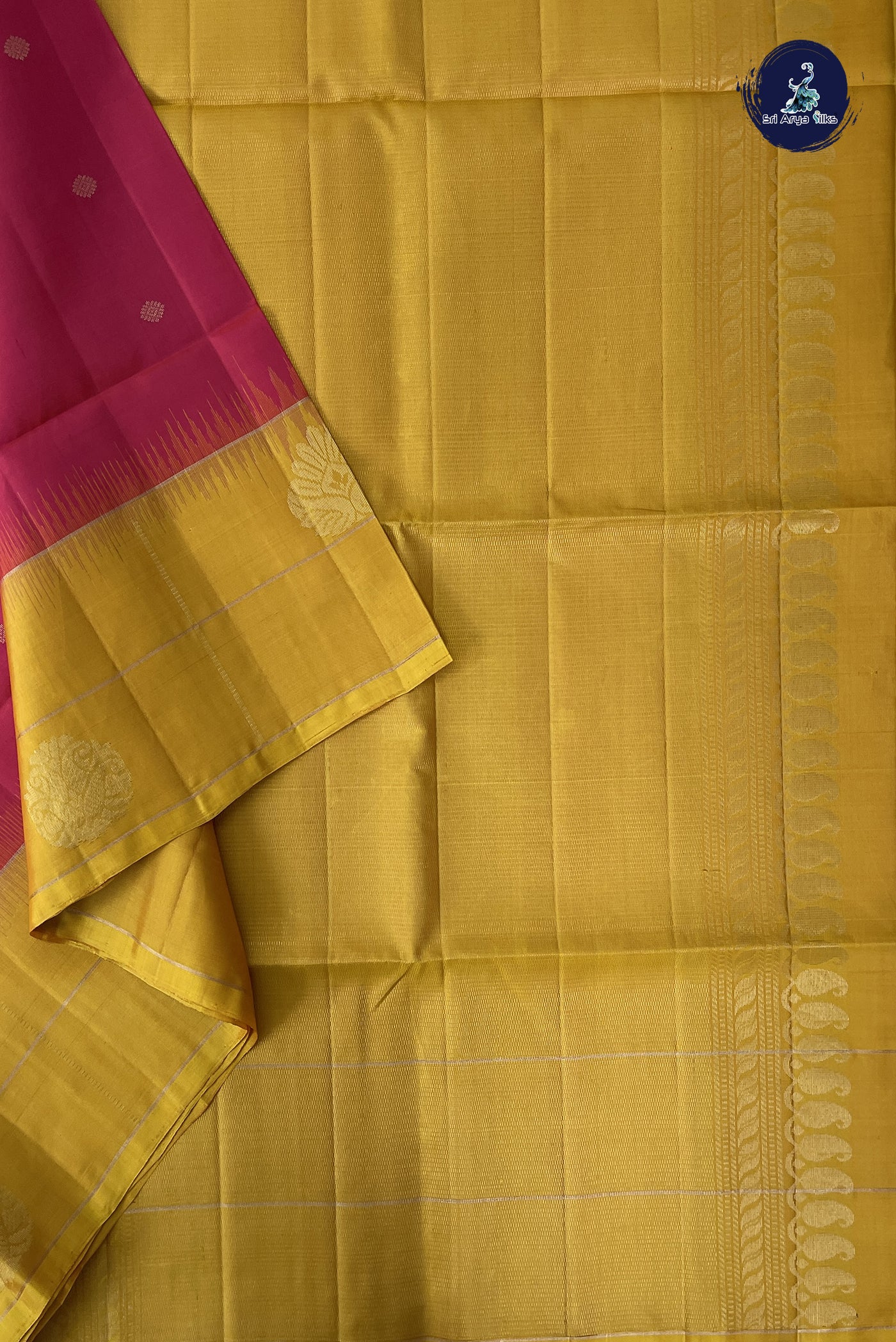 Orangish Pink Soft Silk Saree With Zari Buttas Pattern